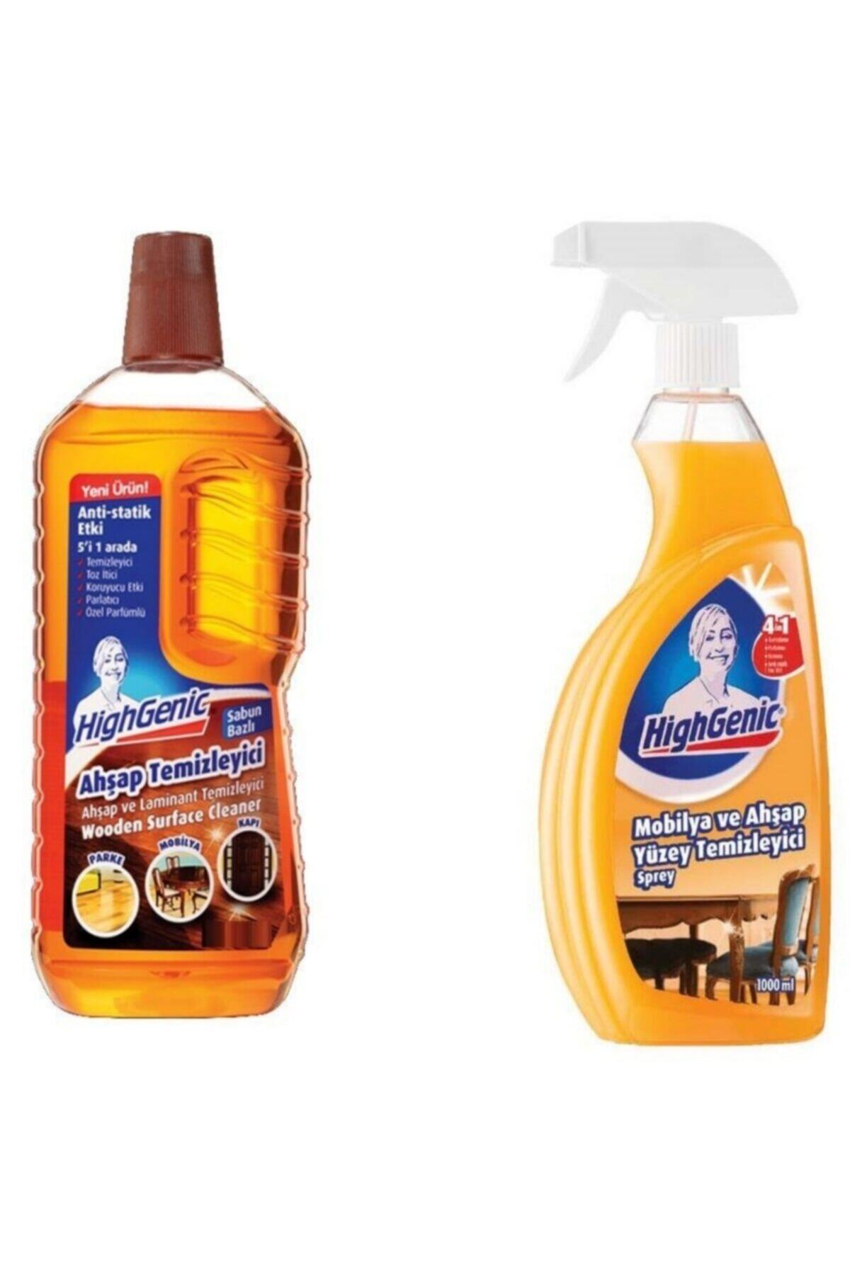Highgenic Ahşap Temizleyici 1000 ml Ahşap Temizleyici Sprey 1000 ml 2 li Set