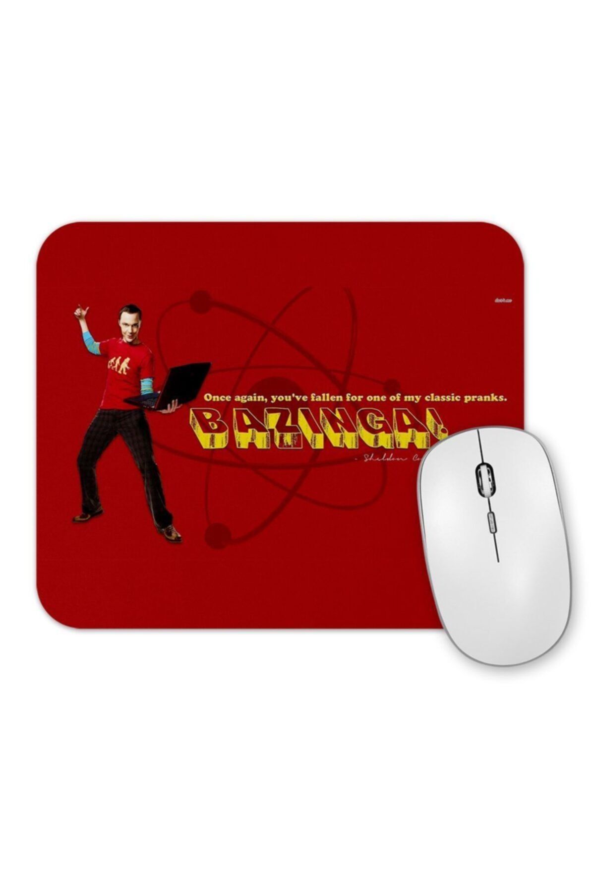Baskı Dükkanı The Big Bang Theory Sheldon Cooper Bazinga Mouse Pad.jpg