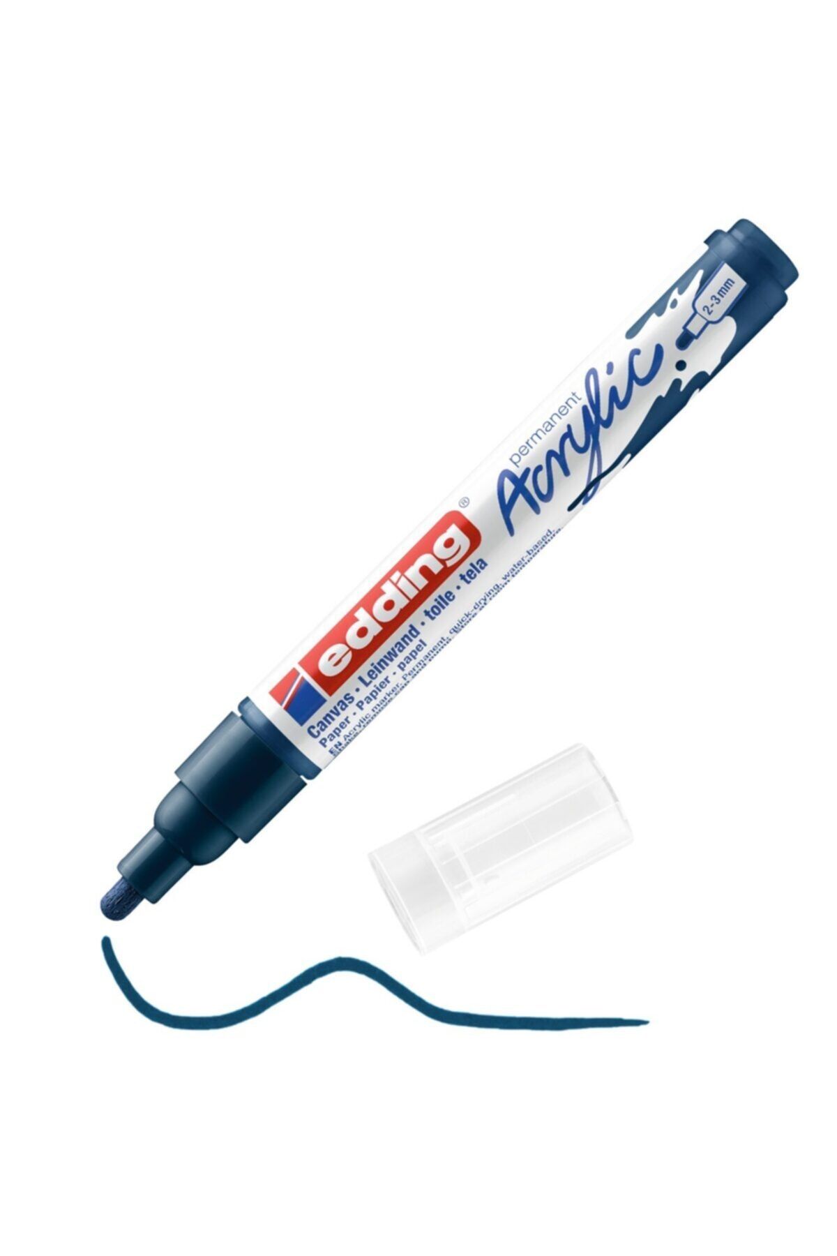 Edding 5100 Akrilik Marker Kalem 2-3mm Yuvarlak Uç Gece Mavisi 933