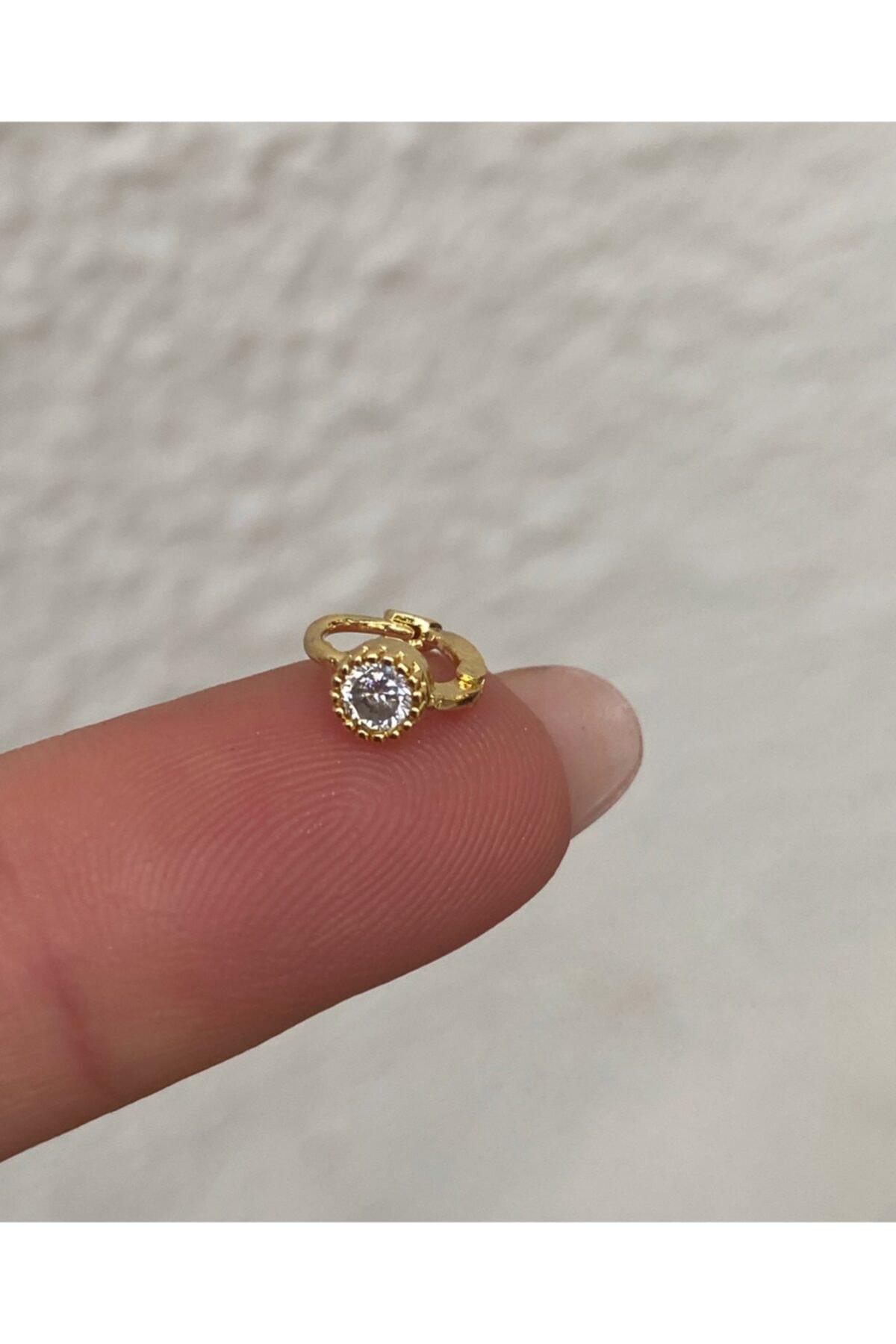 TAKIKRALI 06mm Tektaş Halka Tragus Rook Kulak Piercing