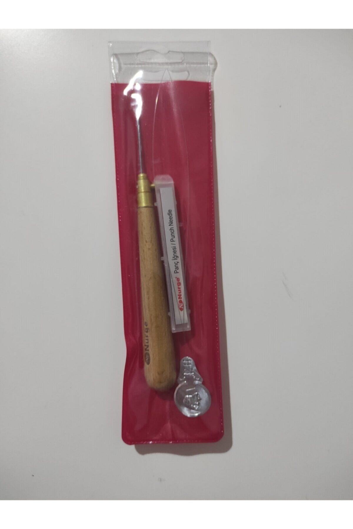 Nurge Ahşap Saplı Punch Iğnesi Takımı