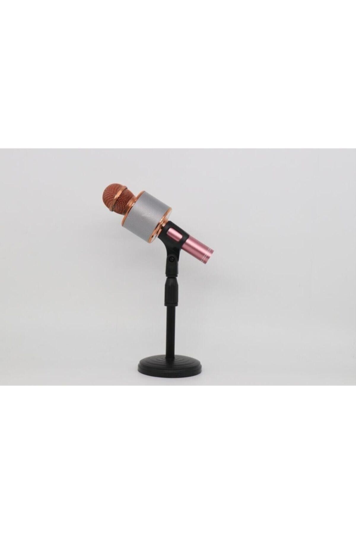 Wster Karaoke Mikrofon Bluetooth Usb Hafıza Kartı ve Aux Girişli Ws-858 Mikrofon Ayağı
