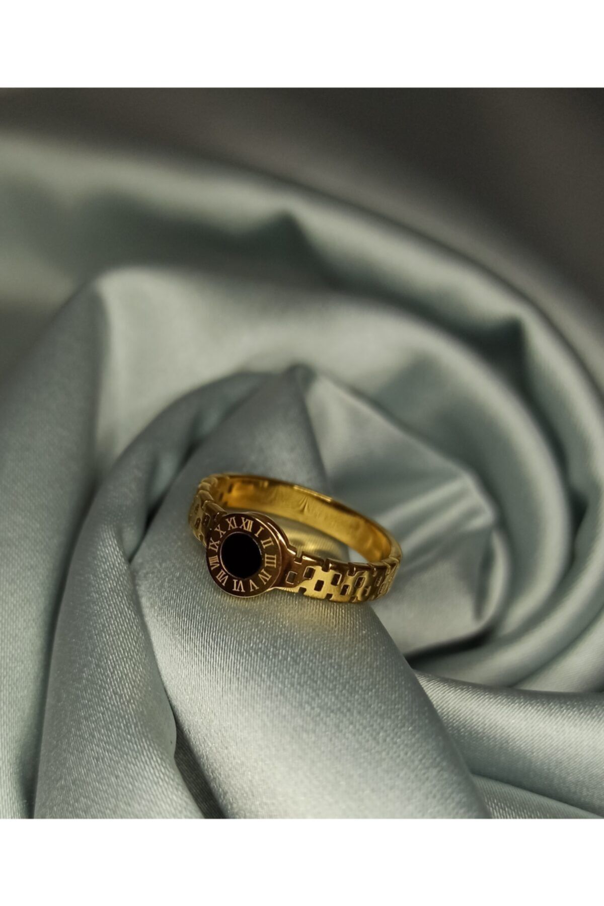 Serra crystal Kadın Gold Cartier Spor Model Çelik Yüzük Gold