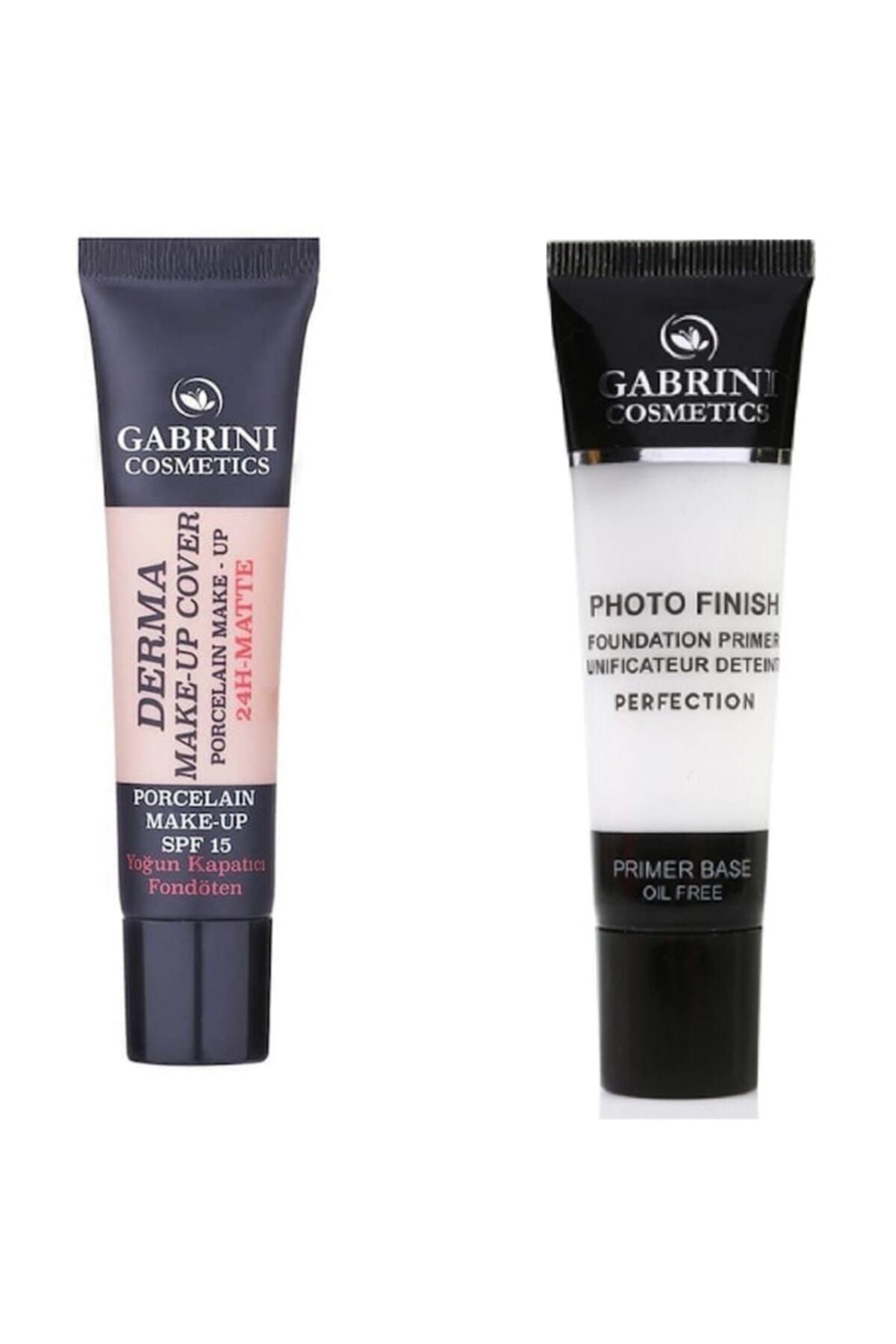 Gabrini Fondöten - Derma Make-up Cover Foundation 102 + Makyaj Bazı - Foto Finish Primer Base