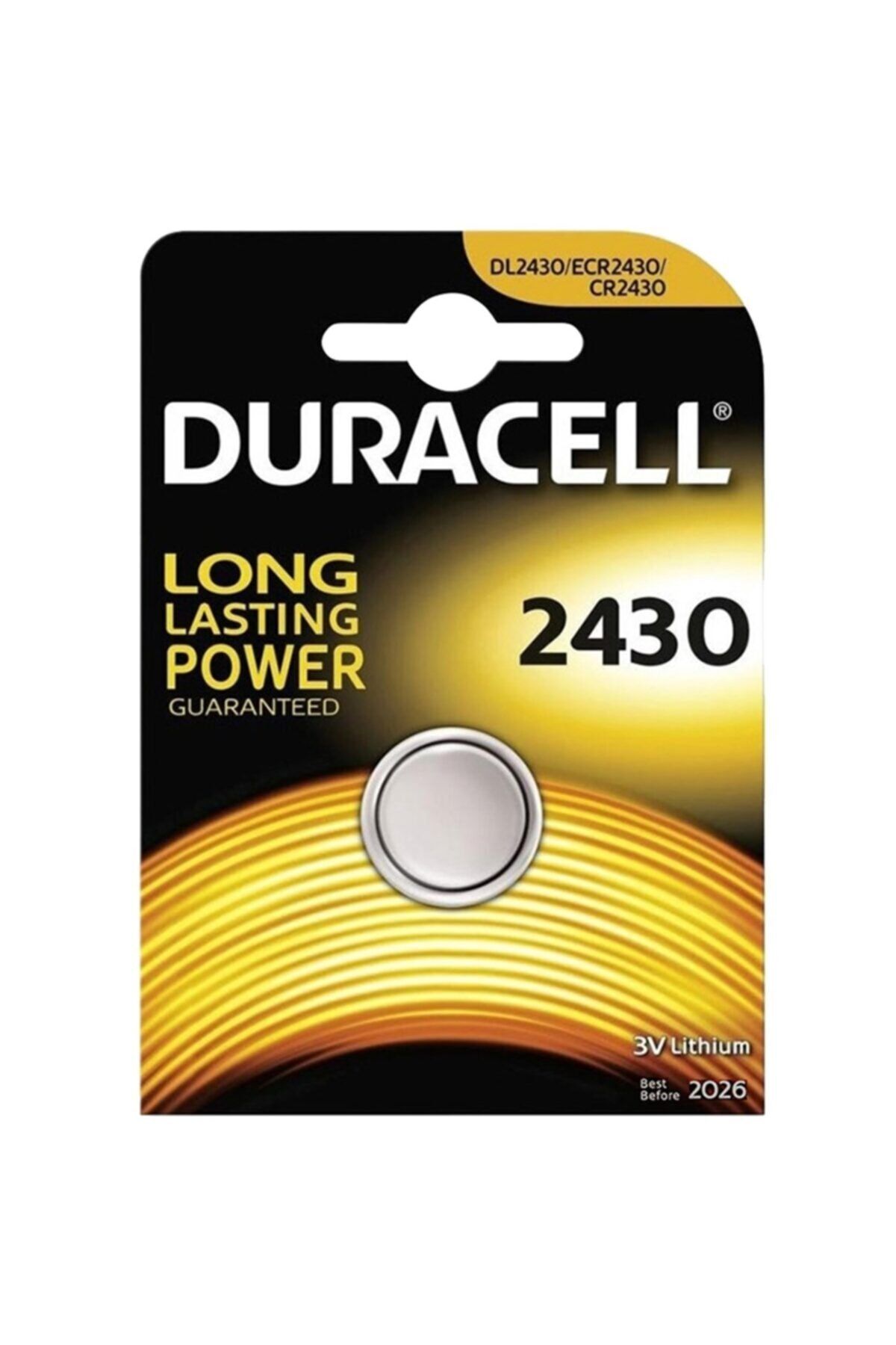 Duracell Cr2430 Lit. Pil Tek Fiyat