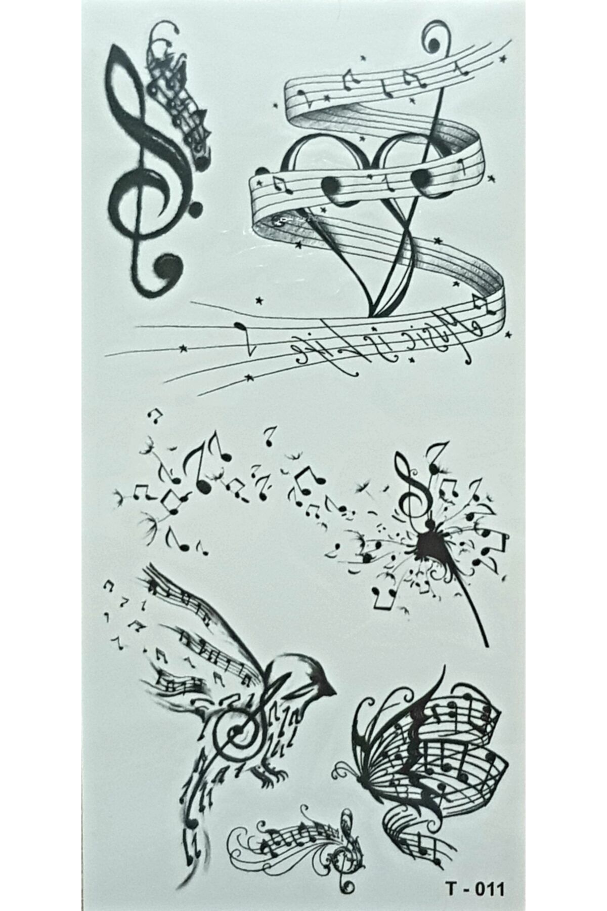 TATTOO TEMPORARY Queentrend Nota Geçici Dövme