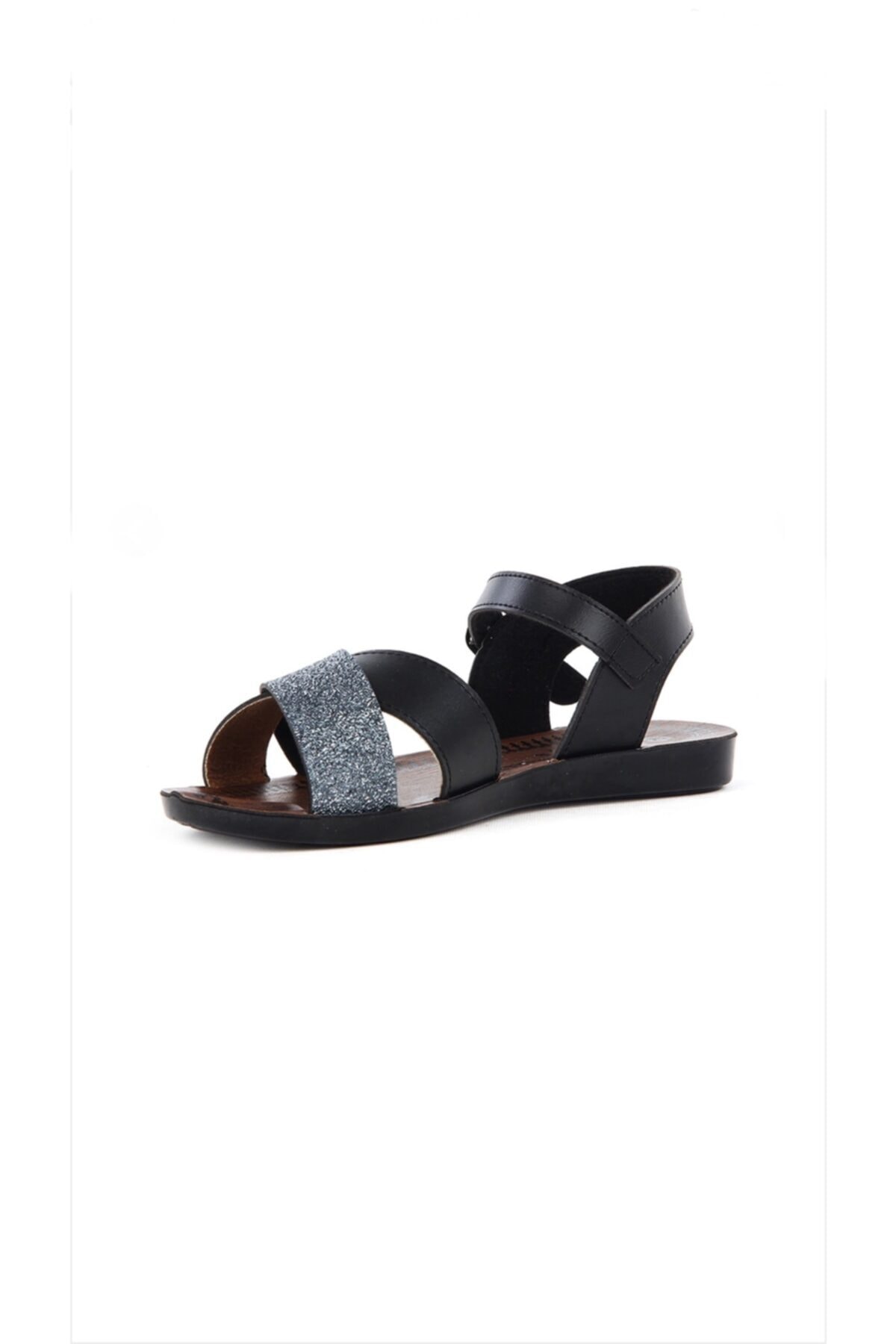 O&O SHOES Kadın Günlük Siyah Sandalet