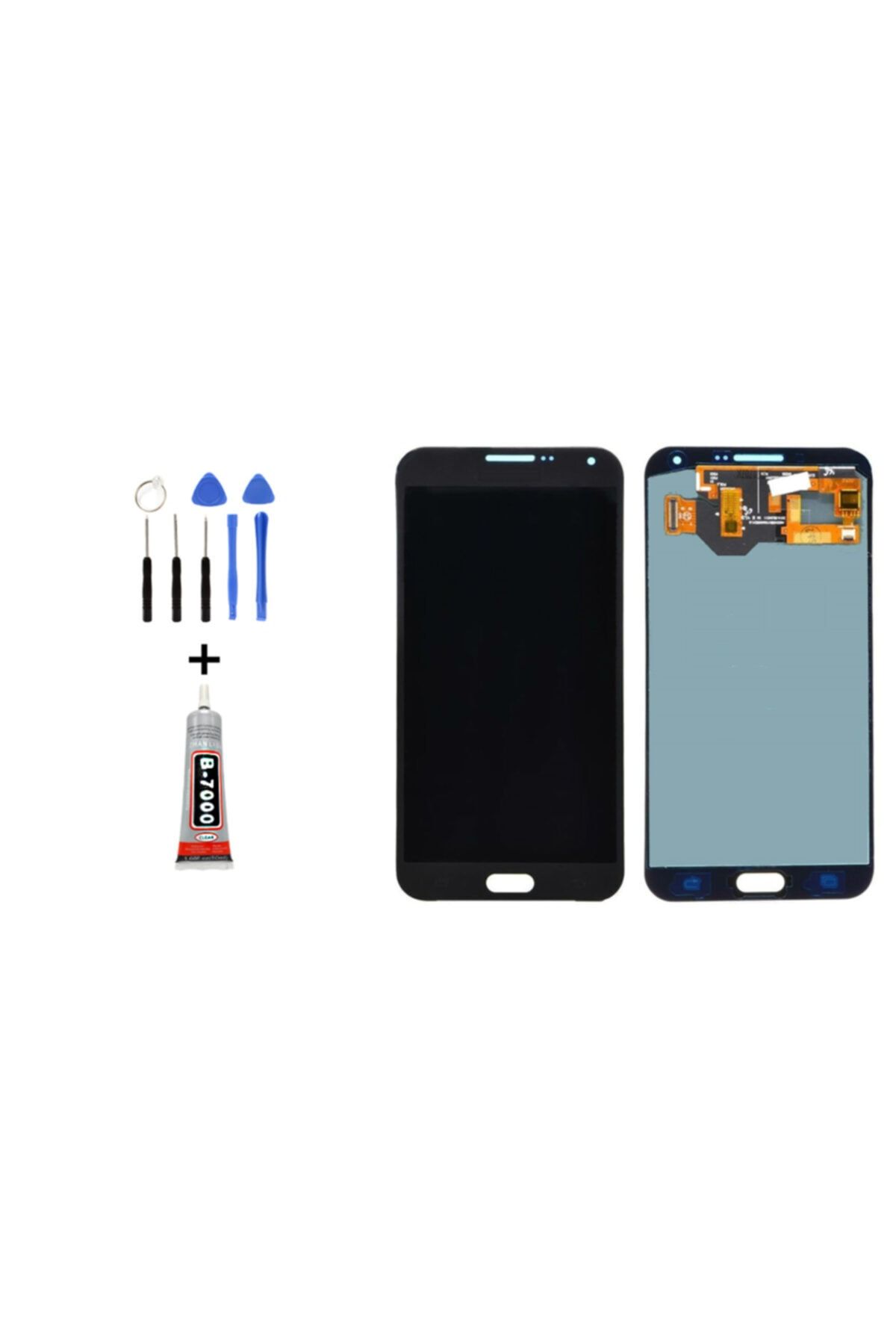 Tk Tech SAMSUNG S7 EDGE G935  LCD EKRAN DOKUNMATİK SİYAH TAMİR SETİ YANINDA !!!