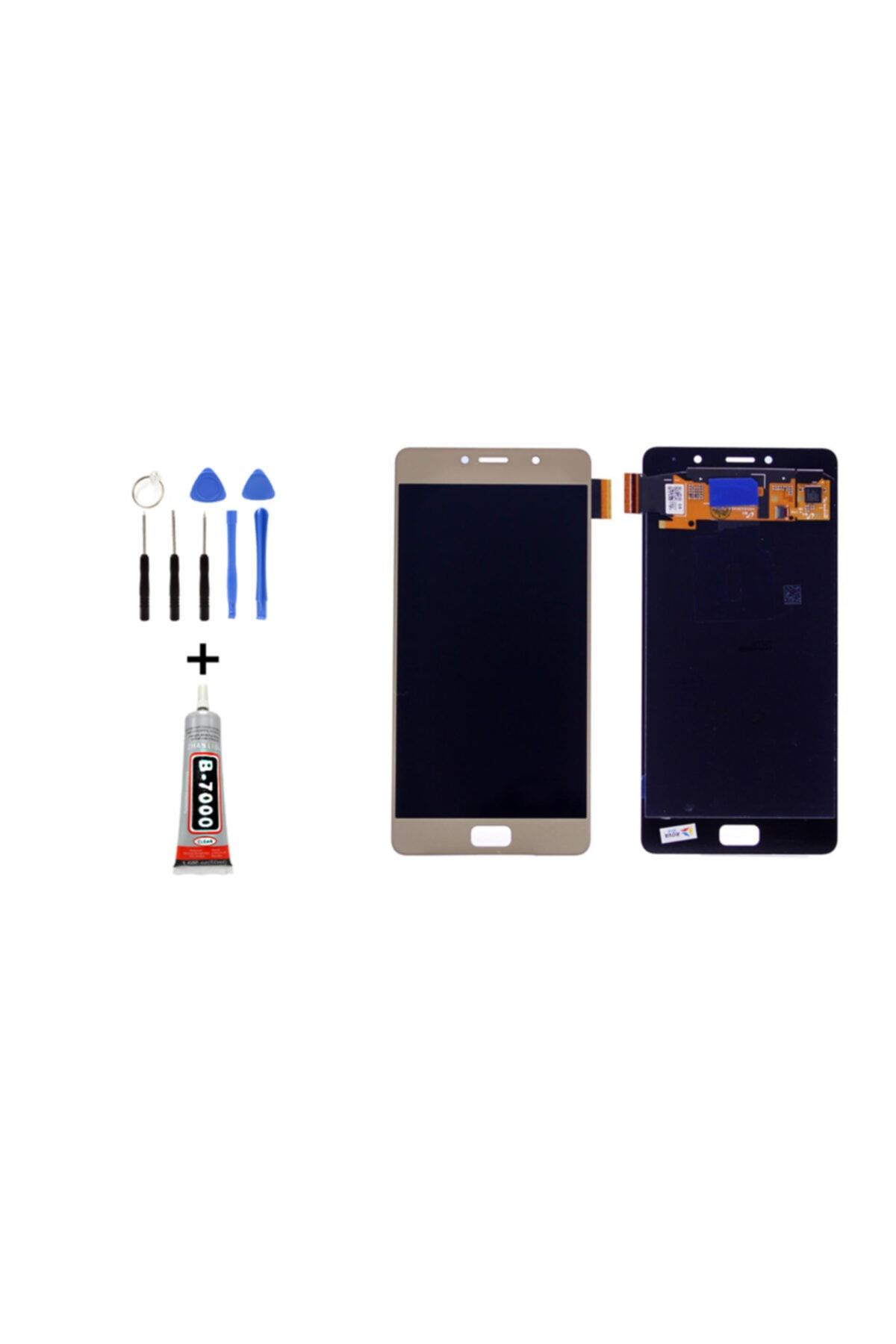 Tk Tech Lenovo P2 Çıtalı Lcd Ekran Dokunmatik Gold Tamir Seti Yanında !!!
