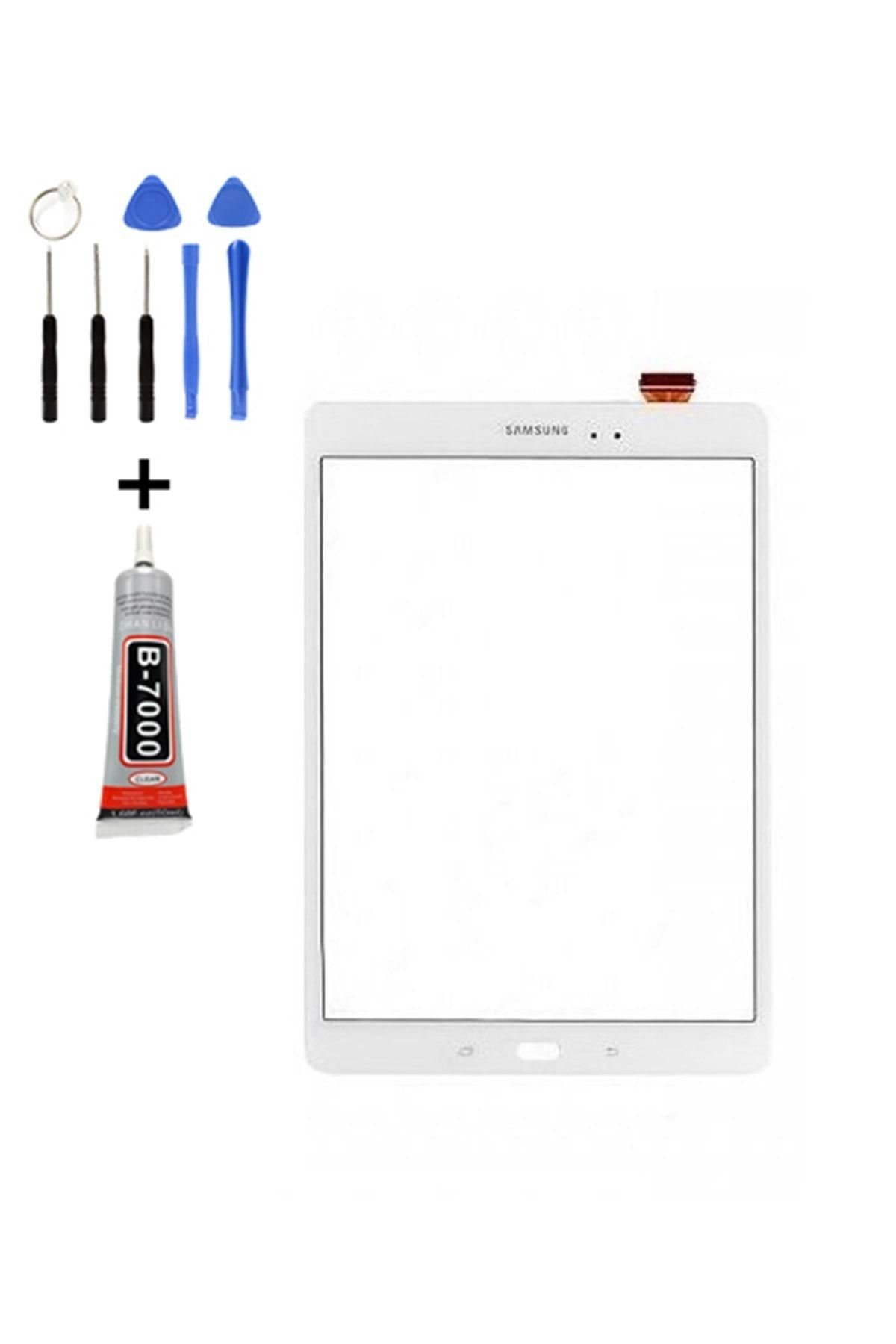 Tk Tech Samsung Tab A 9.7 P550 Lcd Ekran Dokunmatik Beyaz Tamir Seti Yanında !!!