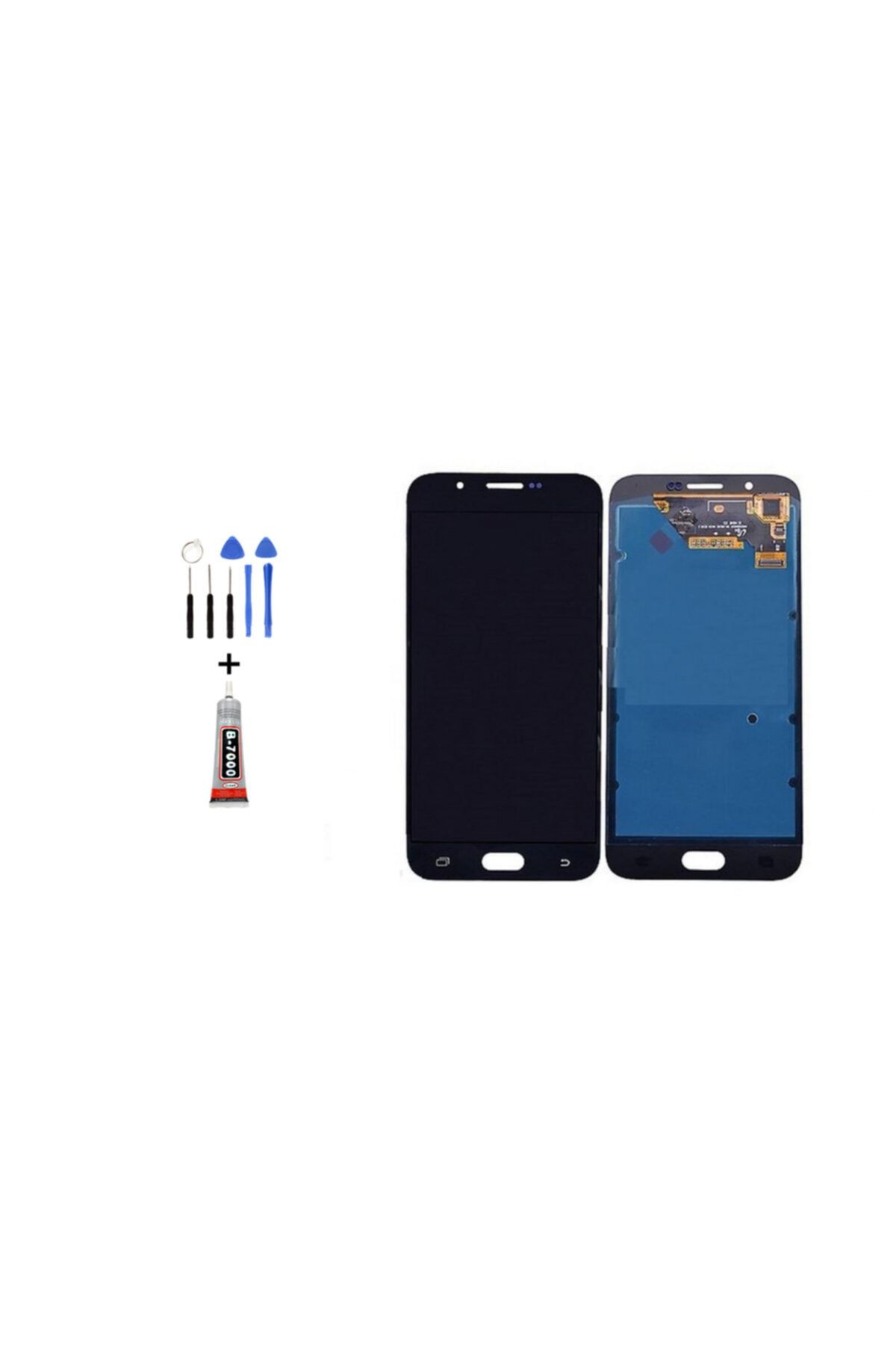 Tk Tech SAMSUNG A8 2018 A530  LCD EKRAN DOKUNMATİK SİYAH TAMİR SETİ YANINDA !!!