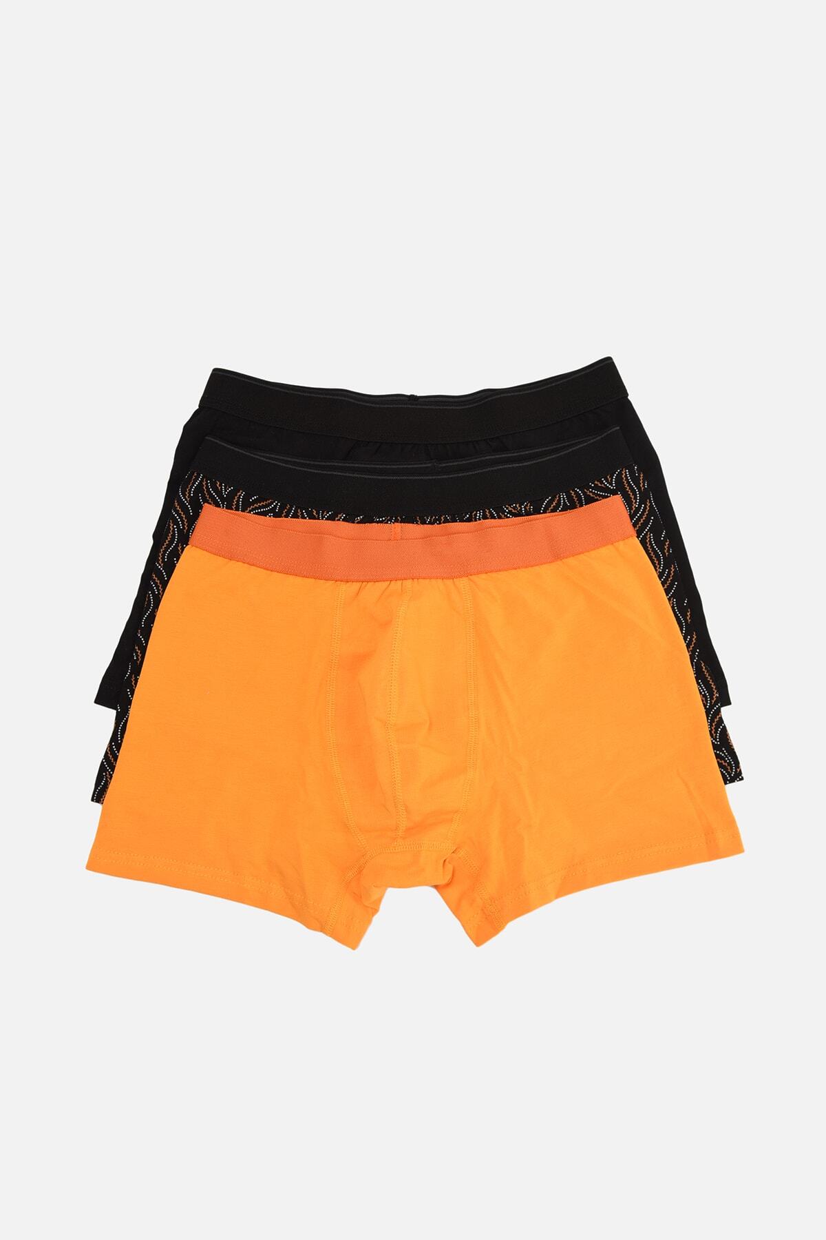 TRENDYOL MAN Çok Renkli Erkek 3'lü Paket Boxer TMNAW22BX0029