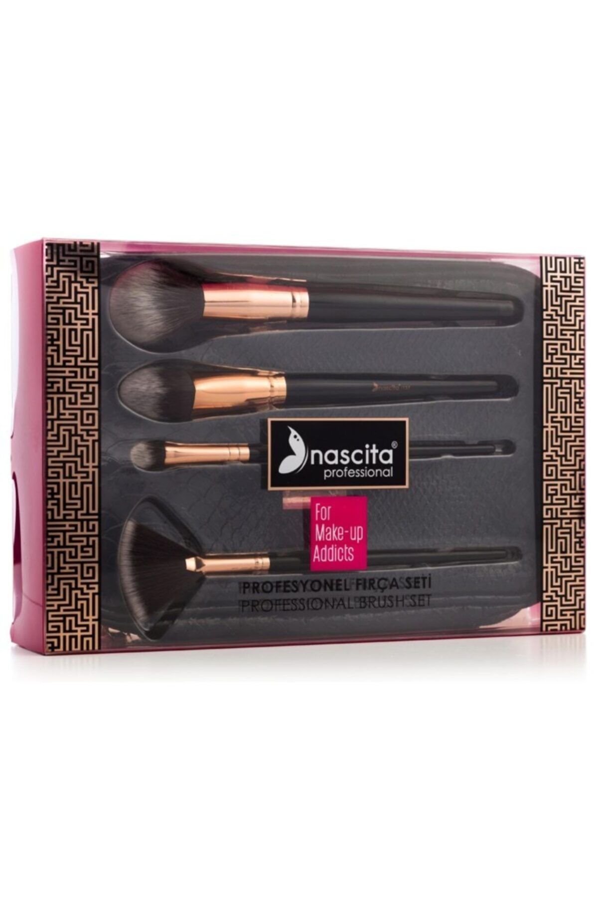 nascita Make Up Addict 4'lü Profesyonel Fırça Seti nasbrushset27