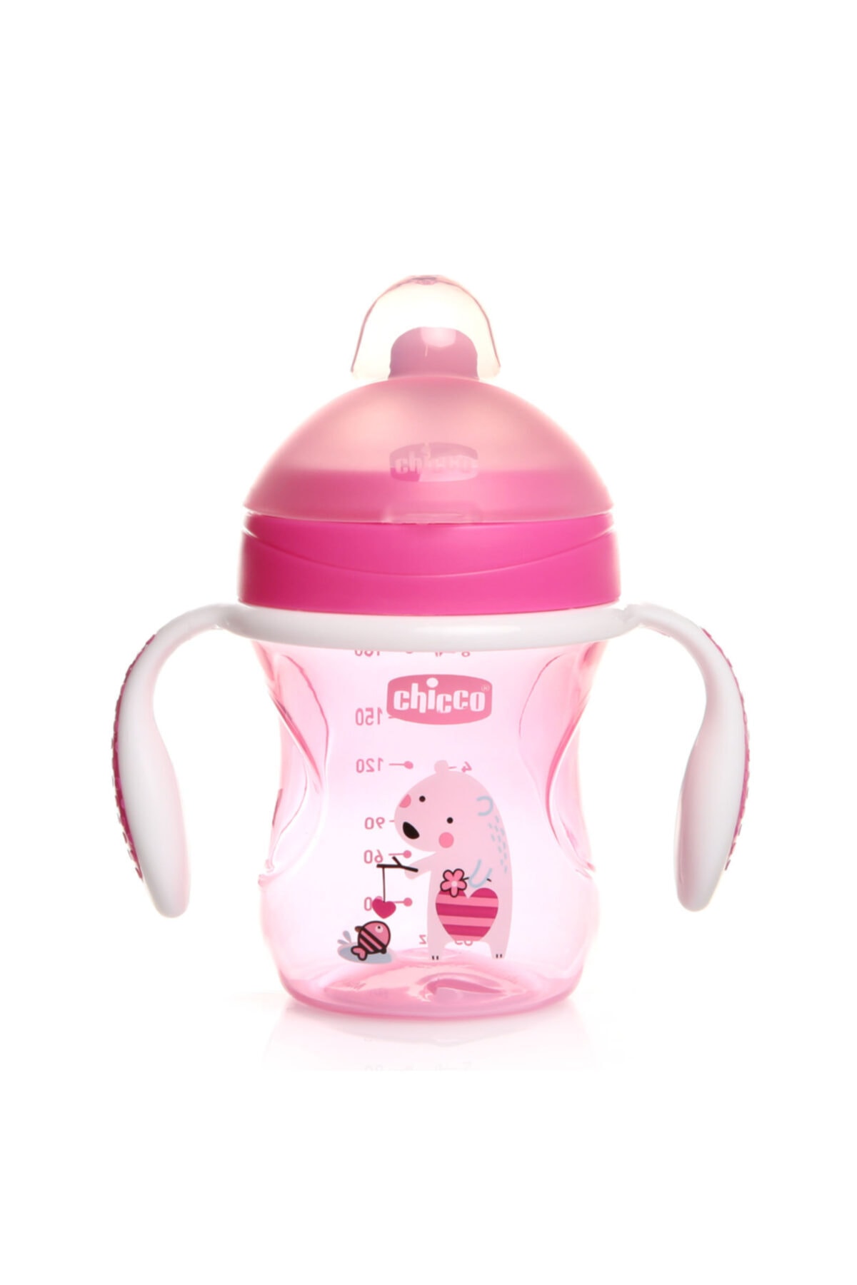 Chicco Yarı Yumuşak Uçlu Eğitim Bardağı 200 Ml 6 Ay+ Kız Asortili