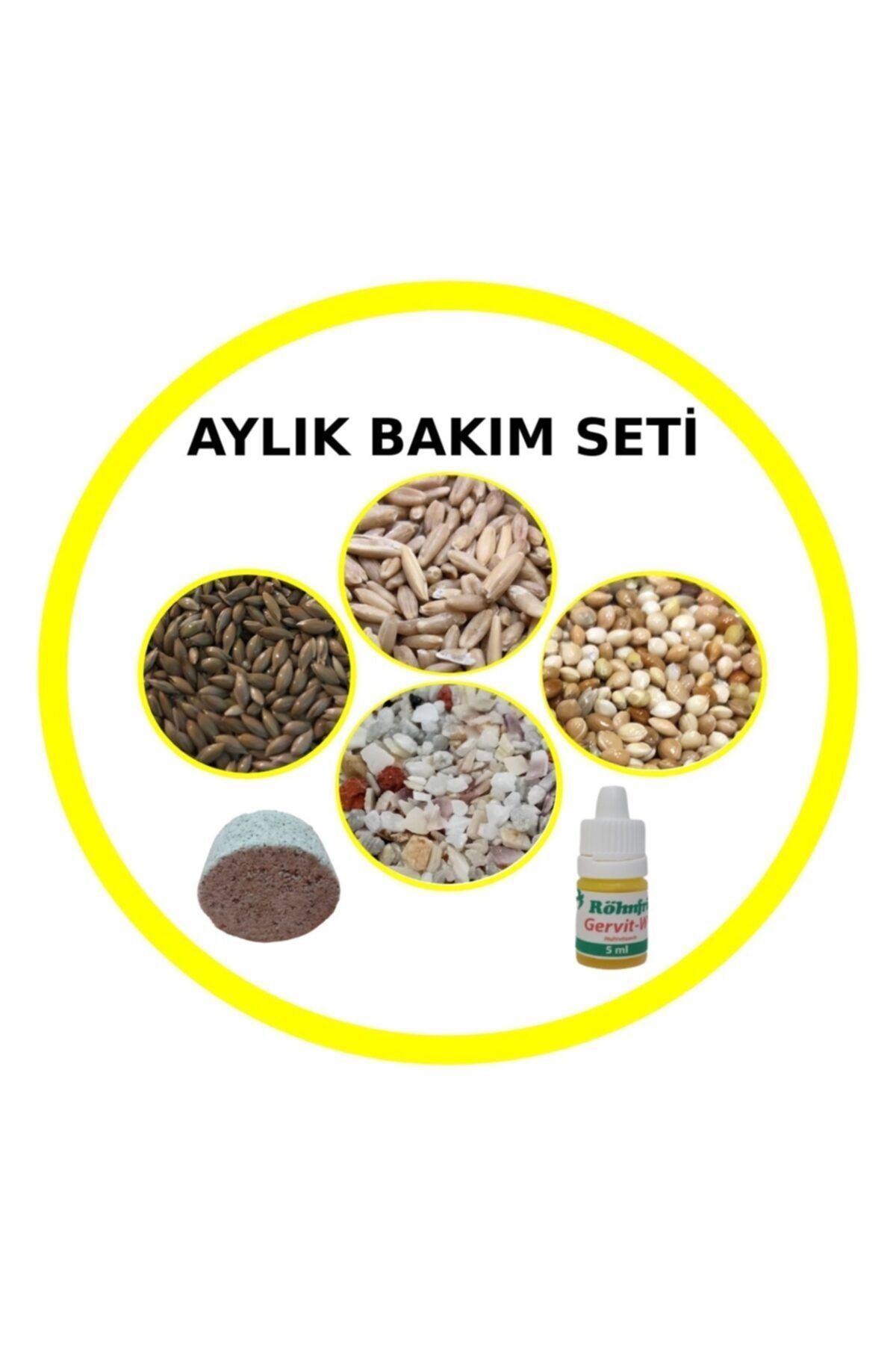 Tasarımkuşevi Muhabbet Kuşu Aylık Bakım Seti