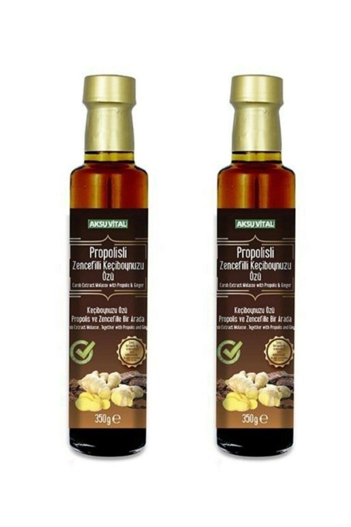 Aksu Vital Propolis Zencefil - Keçiboynuzu Özü 350 Gr %100 Doğal X 2 Adet
