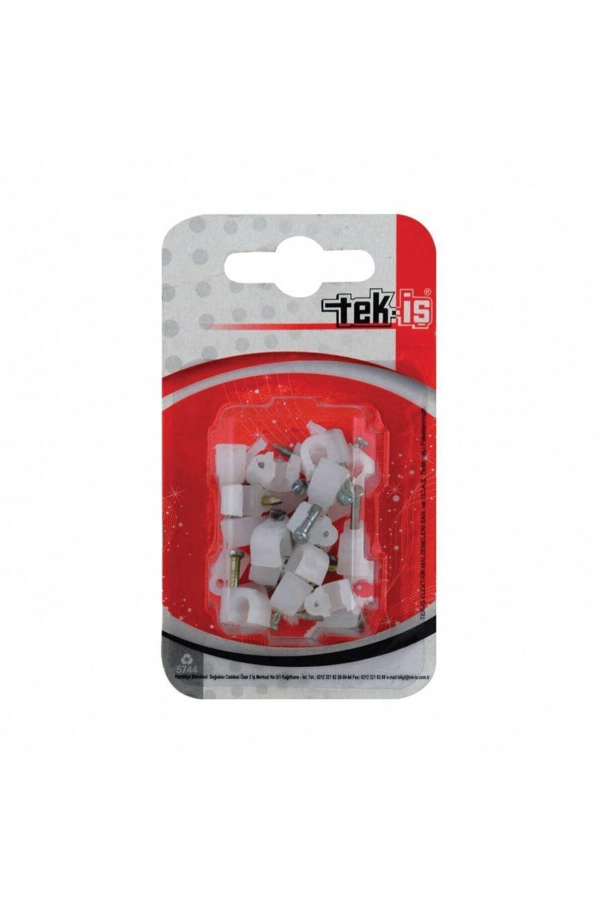 Tekİş Beton Çivili Kablo Tutucu 25 Adet 208986