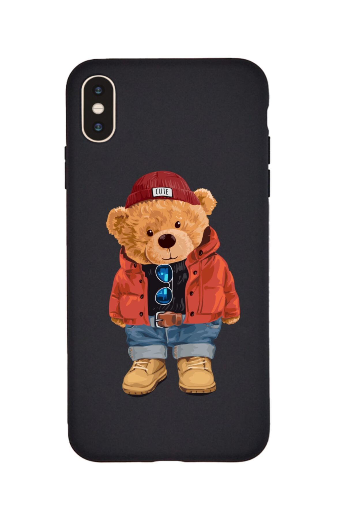 KaffCase Iphone Xs Max Teddy Bear Baskılı Lansman Kılıf
