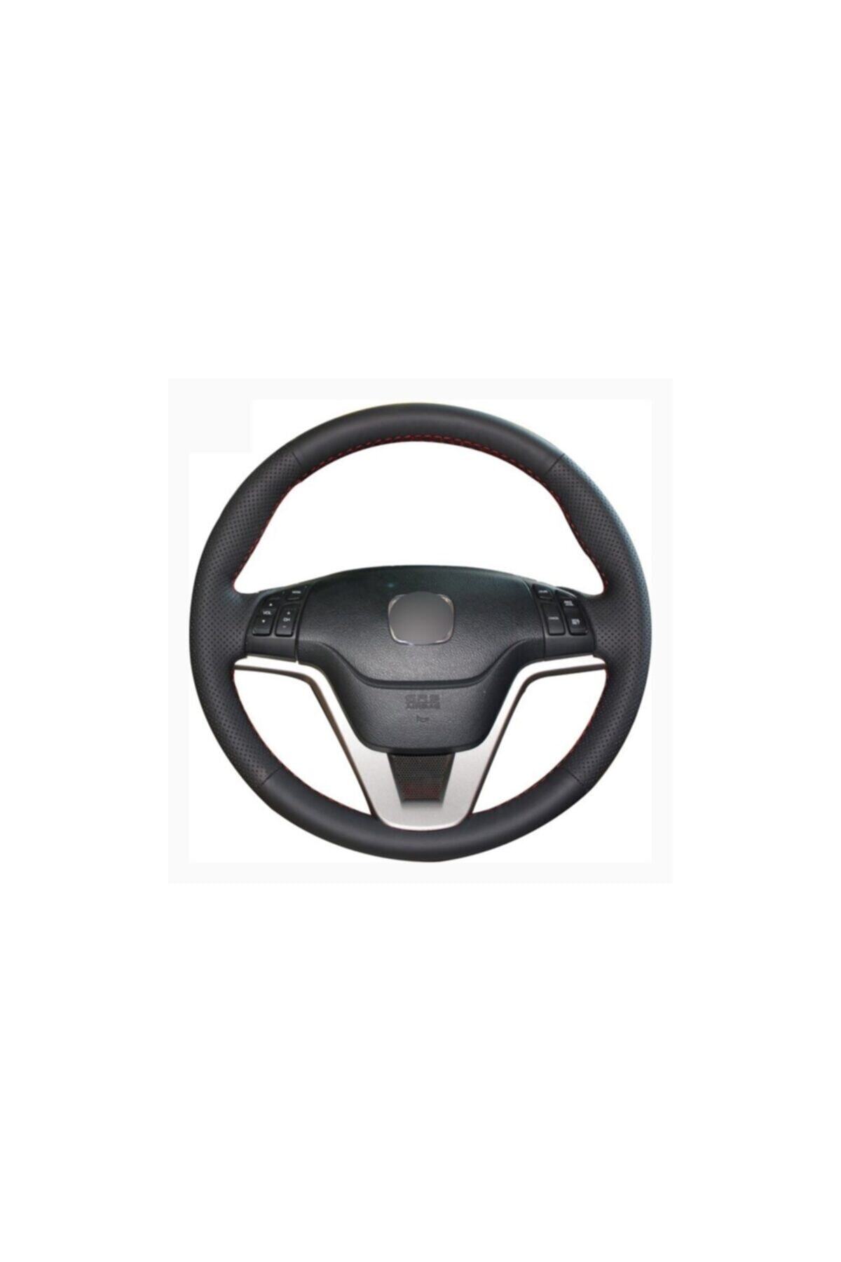 Loggia Honda Crv 2007-11 Araca Özel Dikişli Deri Direksiyon Kılıfı