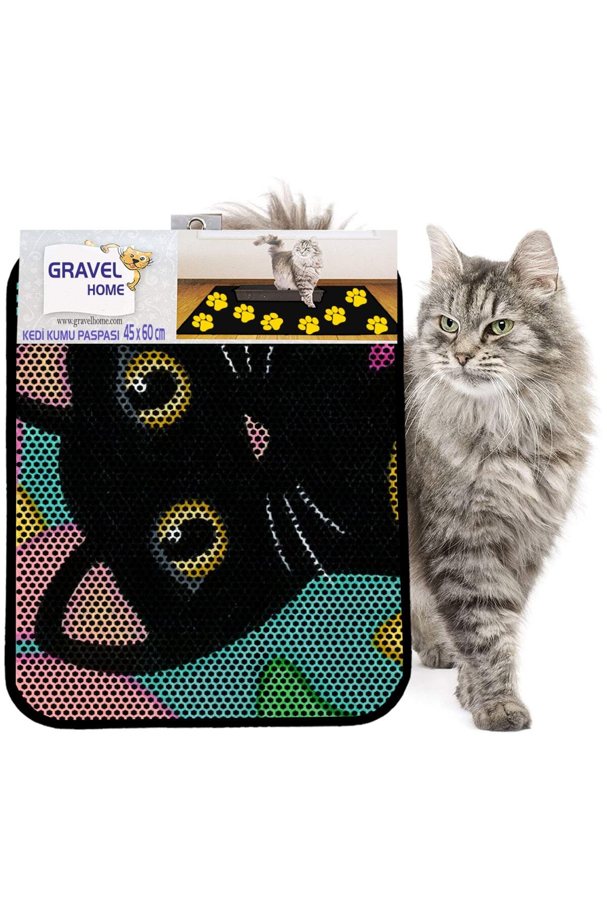 Gravel Kedi Kumu Paspası Yeni Sezon 45 X 60 Cm Nrszn0108