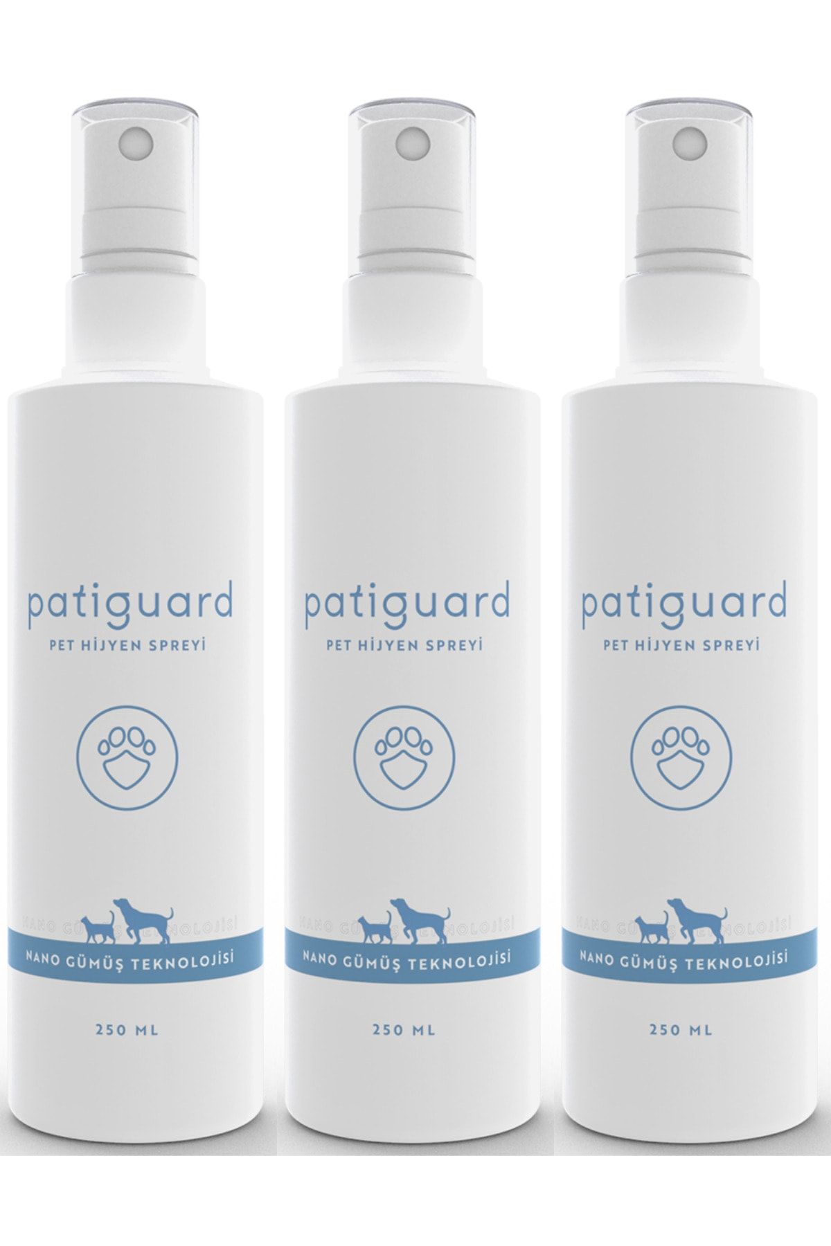 Patiguard Nano Gümüş Pet Hijyen Spreyi 3x 250ml