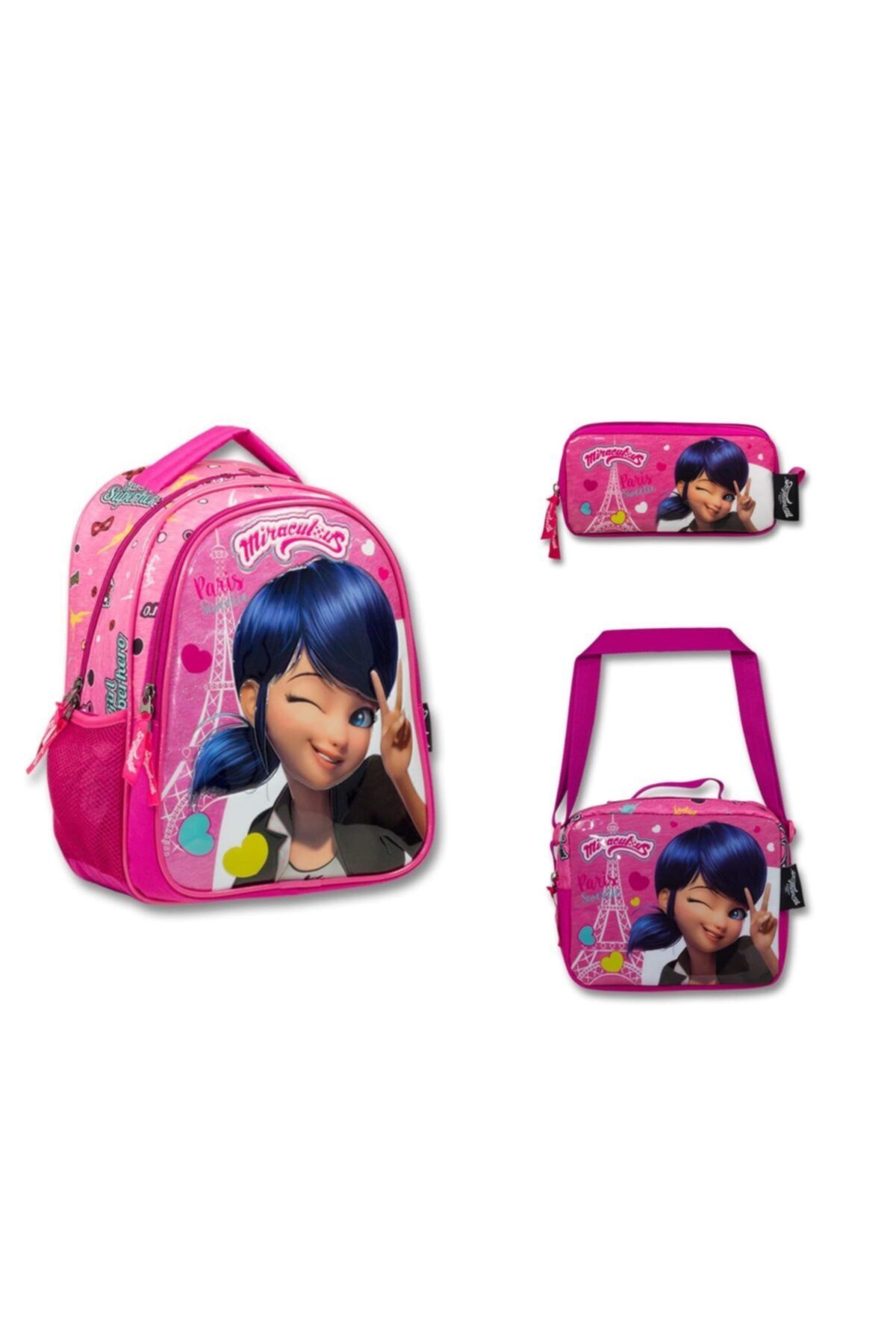 MASTER PACK Miraculous Lady Bug Lisanslı Ilkokul Çantası Kombin