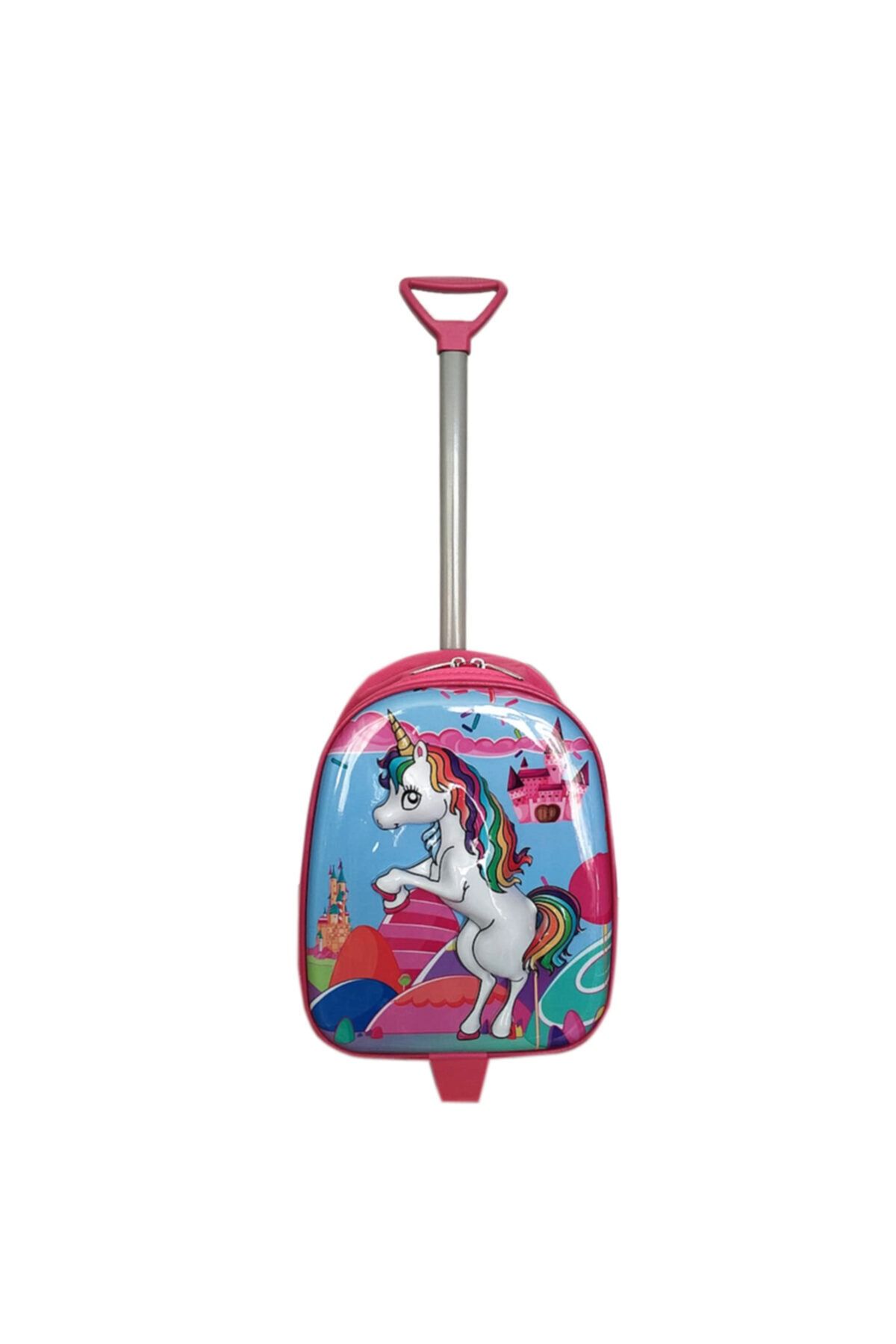 redpoloshop Anaokulu Çekçekli Sırt Çantası 4-6 Yaş 5d Unicorn Pony At