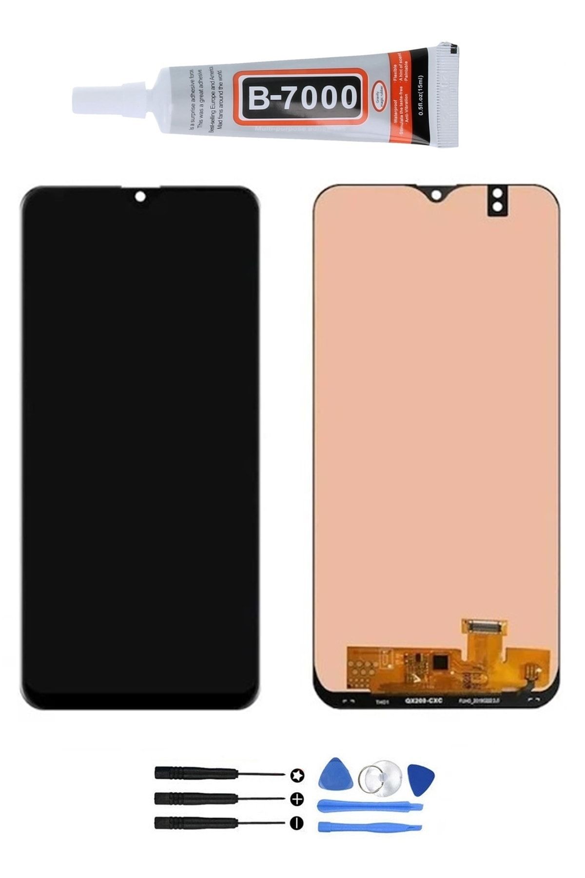 Samsung Galaxy A20 Sm-a205 Lcd Ekran Dokunmatik Full Revize Orjinal Tamir Seti Yapıştırıcı Hediyeli