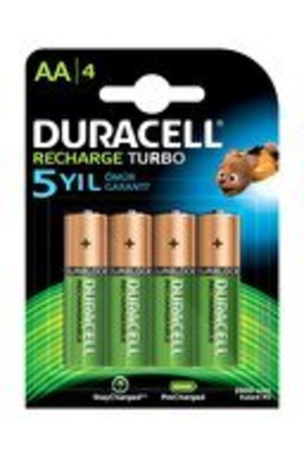 Duracell Şarj Edilebilir Pil 2500 Mah Kalem 4 Lü