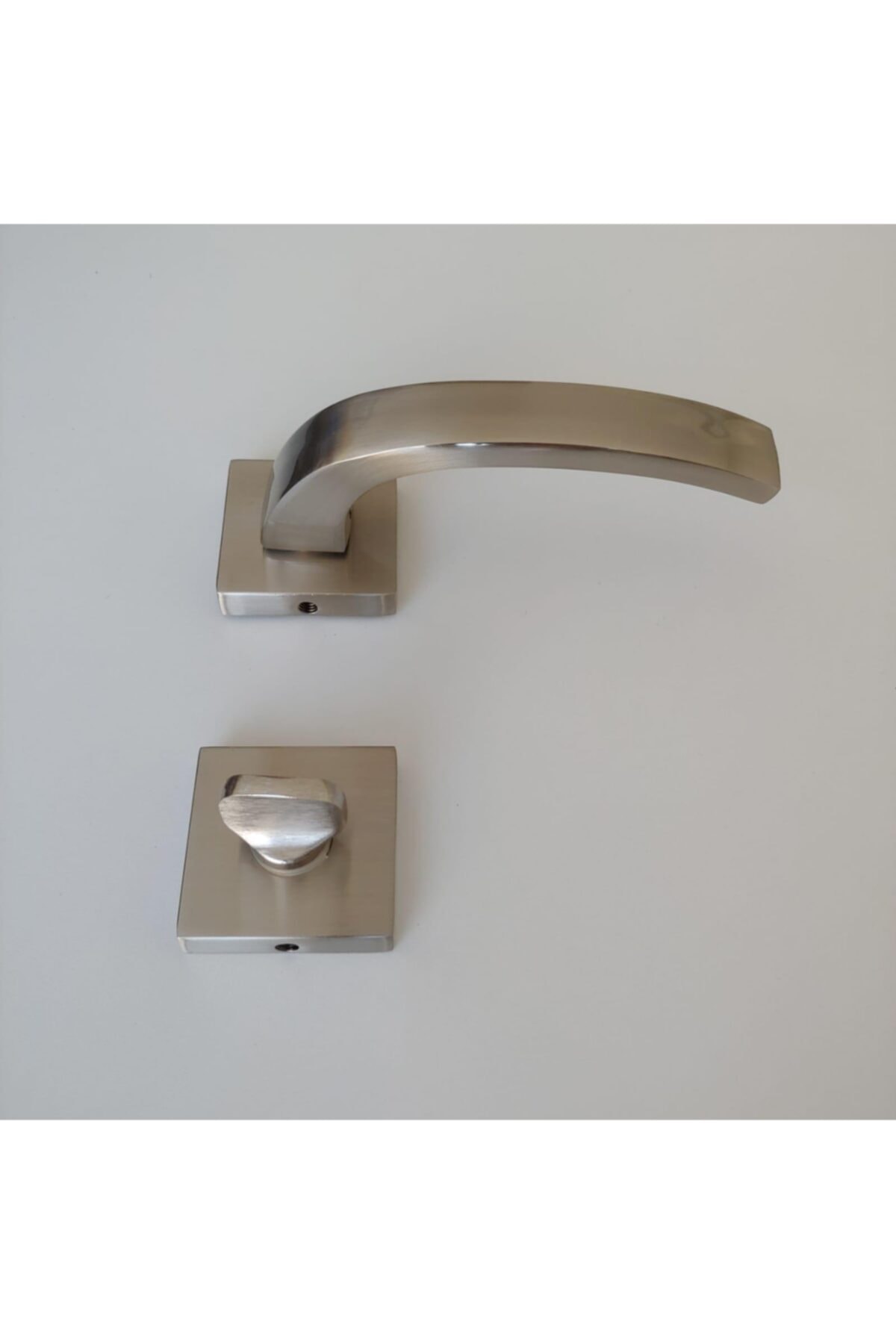 Yüksel Deniz İtalyan Kare Rozetli Wc Kapı Kolu Inox