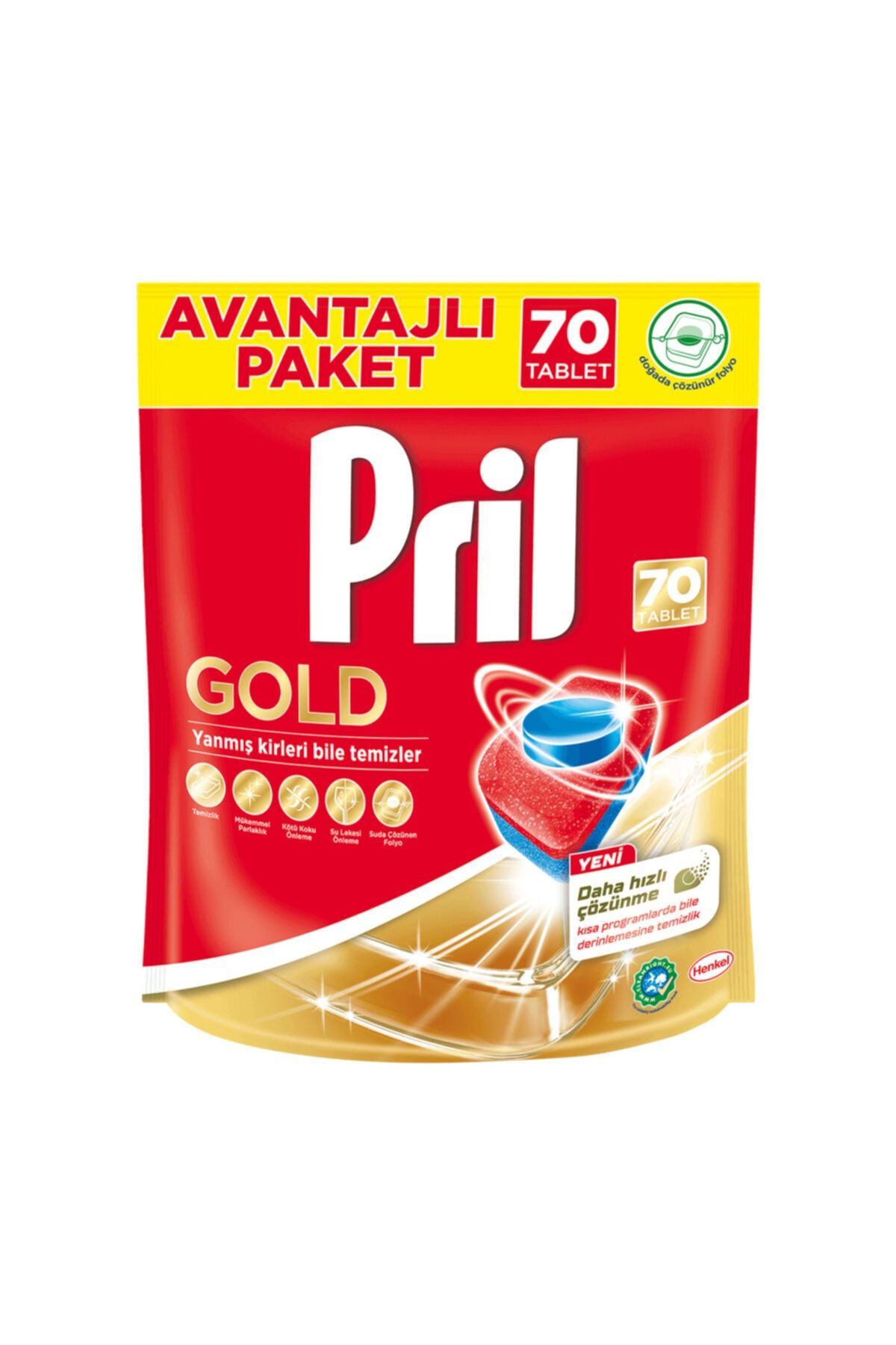 Pril Gold Bulaşık Makinesi Tableti 70 Adet