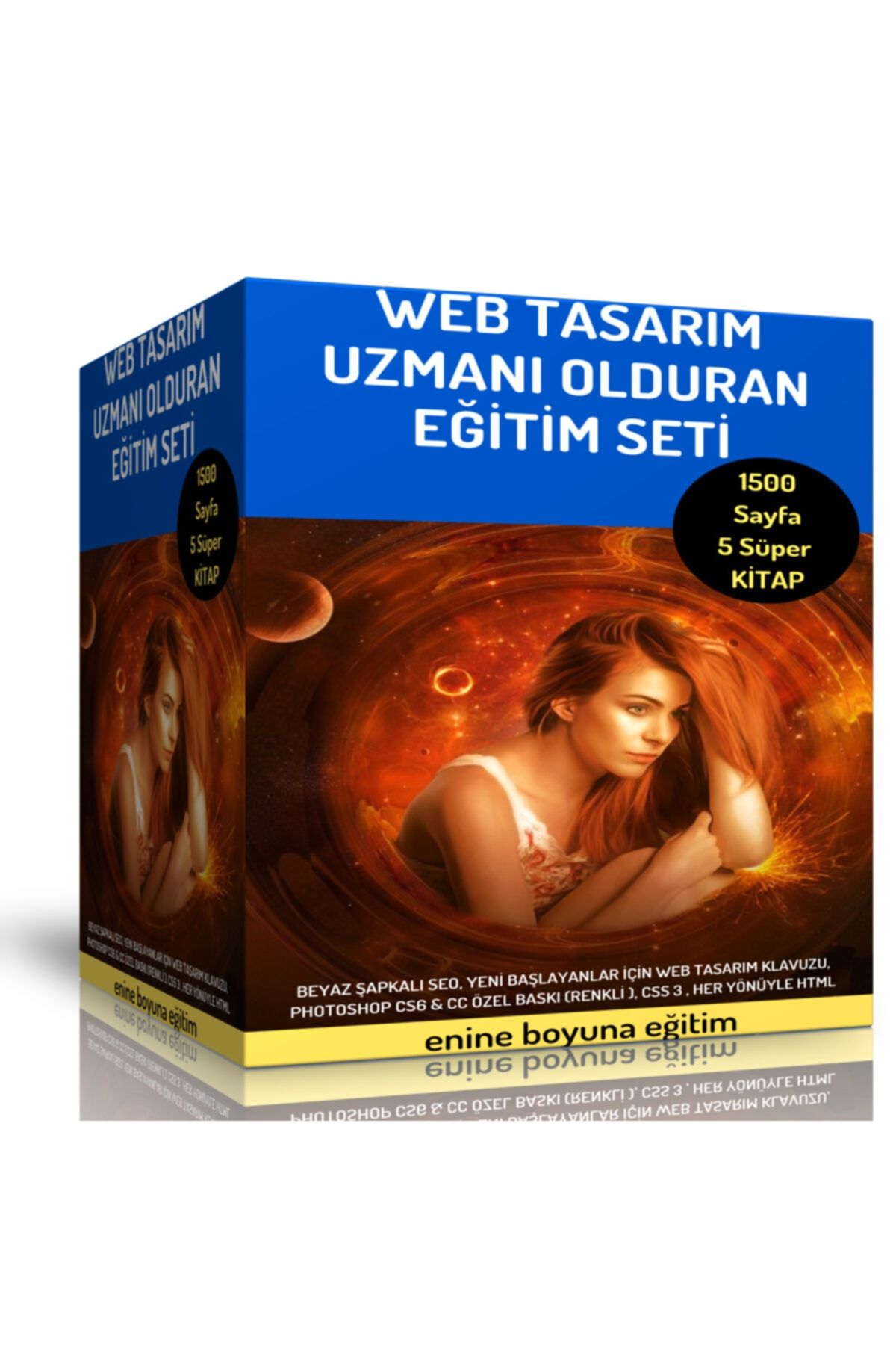 Enine Boyuna Eğitim Web Tasarım Uzmanı Olduran Eğitim Seti (5 Süper Kitap)