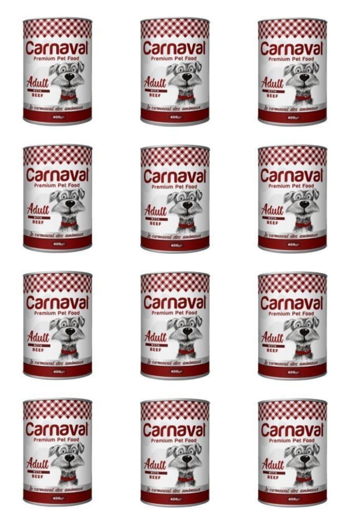 Pukka Ticaret Carnaval Dog Biftekli Köpek Konservesi 400 Gr X 12 Adet Carkon_biftekliköpek_12