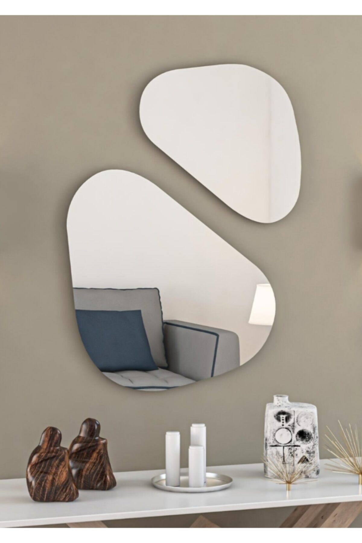 SRP Tasarım Asimetrik Ikili Ayna Takımı Ayna