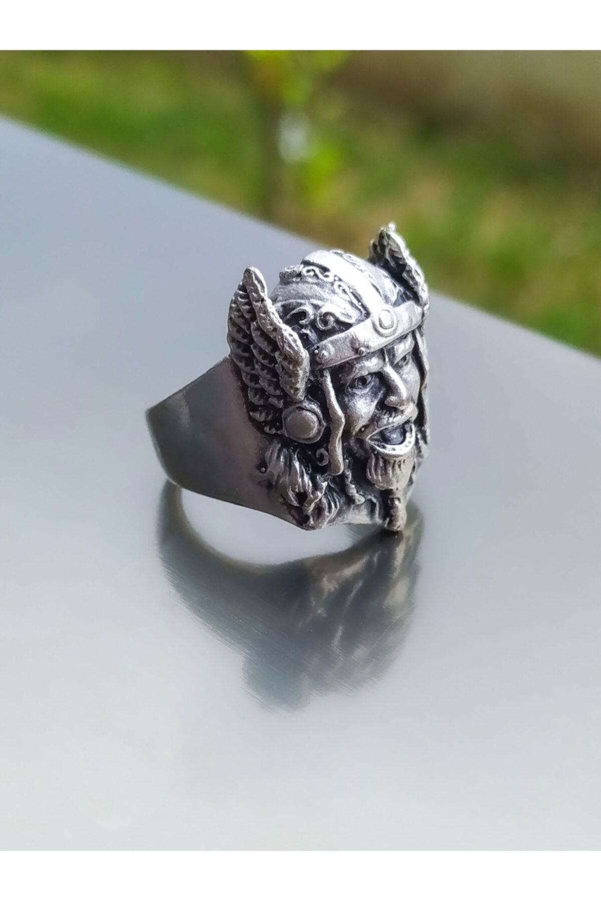 The Collection Thor Model Ayarlanabilir Gümüş Kaplama Erkek Yüzük
