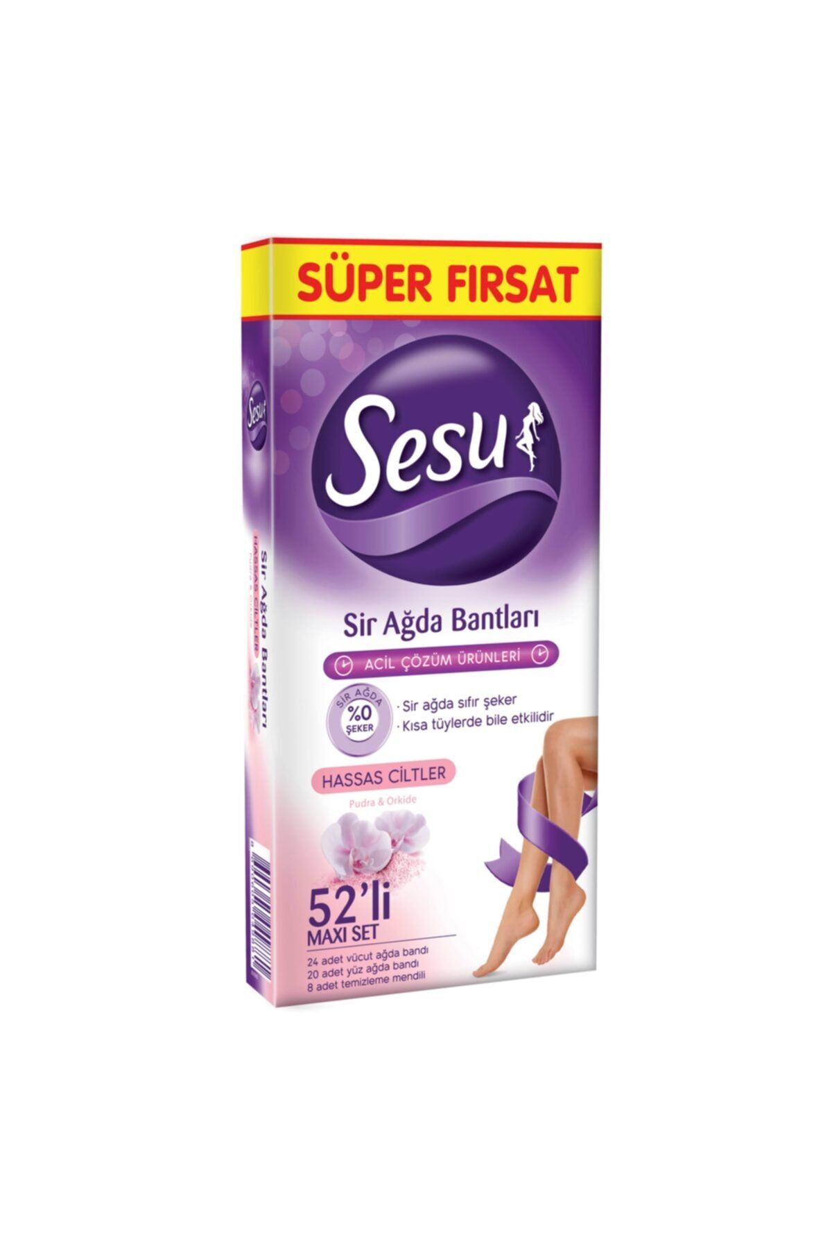 Sesu Ağda Bandı Maxi Set Hassas Ciltler 52’li