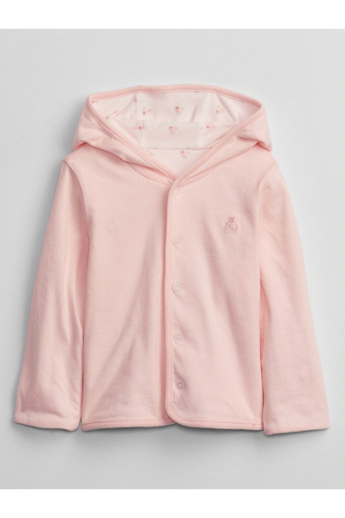 GAP Erkek Bebek Pembe Reversible Kapüşonlu Sweat