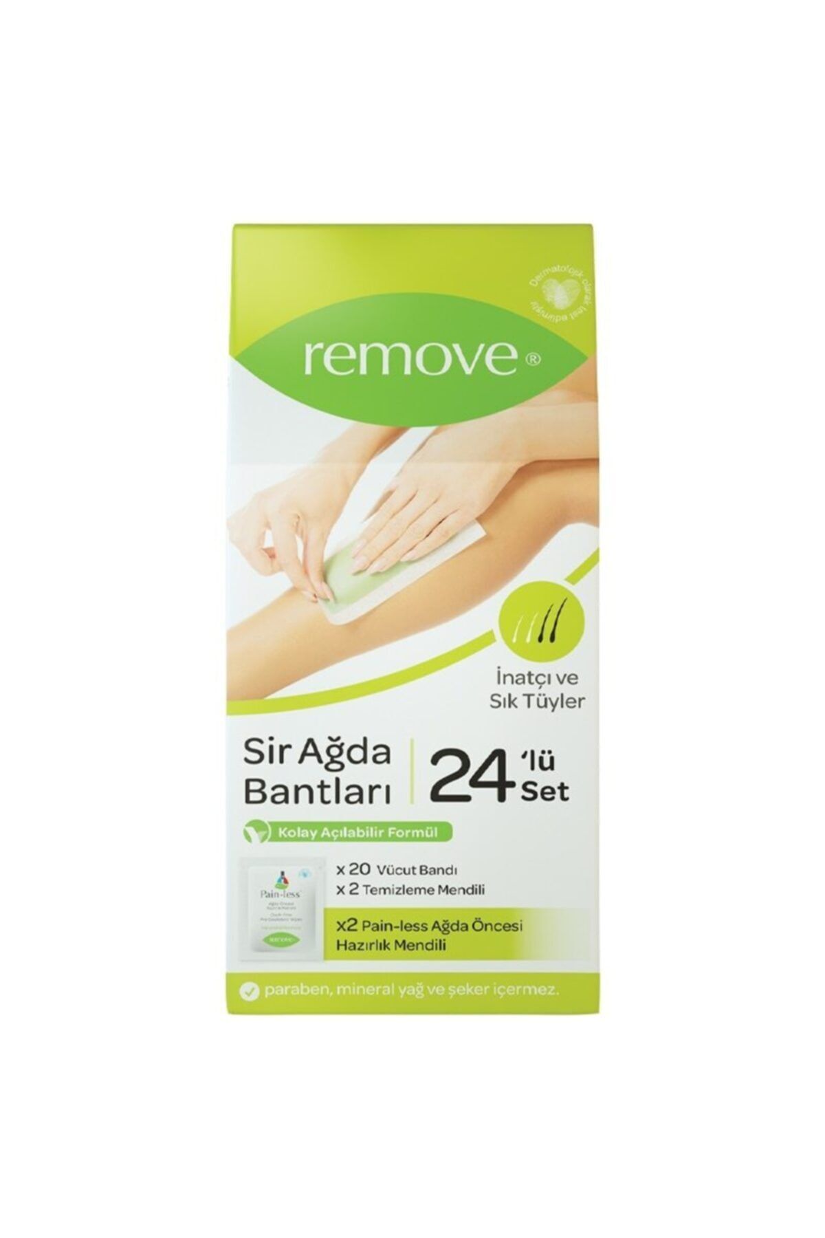 remove Sir Ağda Bantları 24'lü Set - Inatçı Ve Sık Tüyler