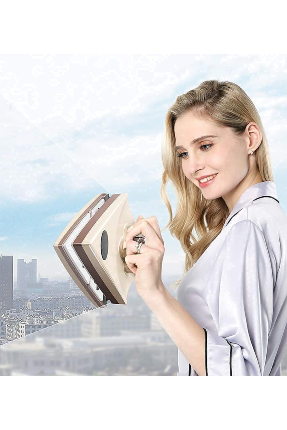 felix express Mıknatıslı Çift Cam Pencere Silme Aparatı Ayarlanabilir Çift Cam Silme
