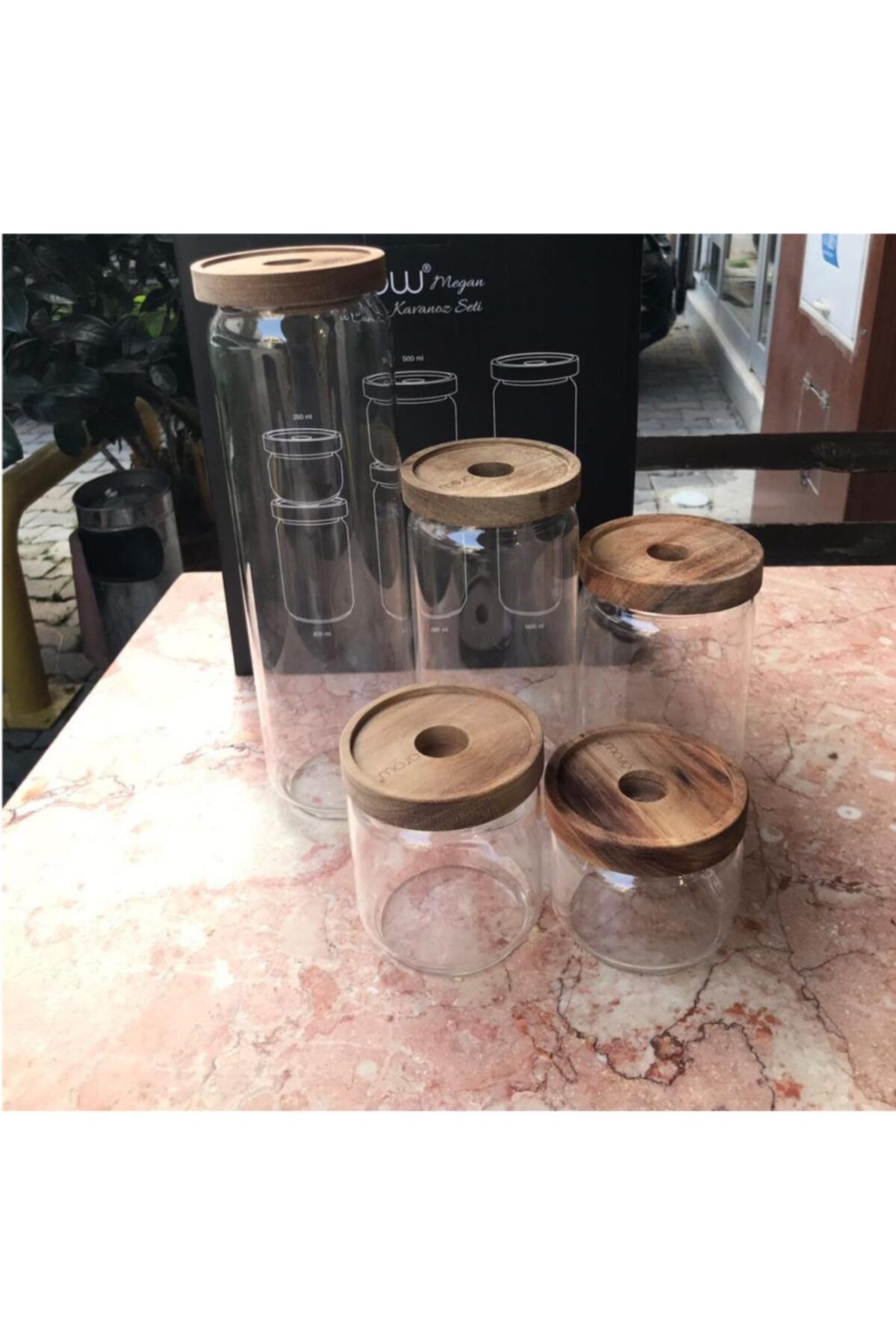 AROW 5'li Cam Kavanoz Seti Dc1.tr-2854