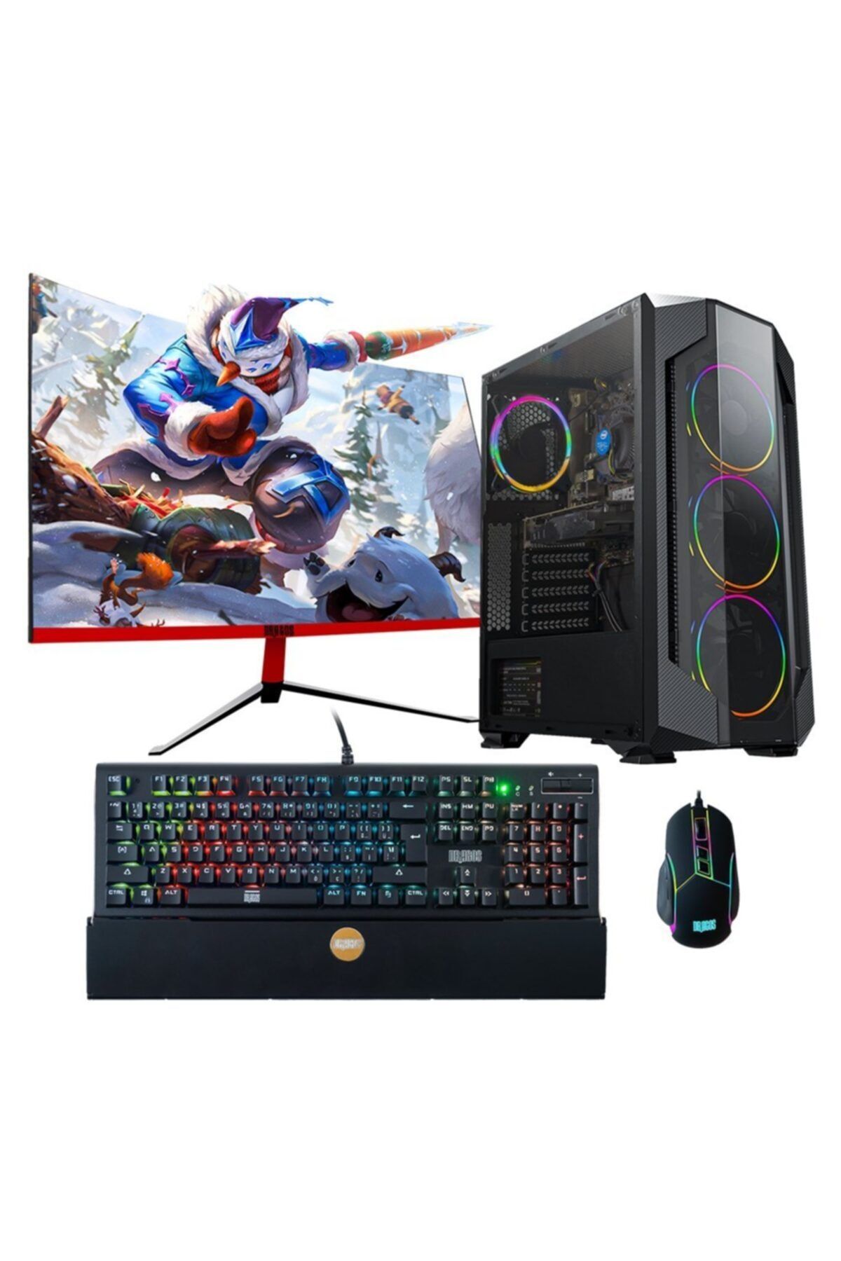 DRAGOS DRx710 Ryzen 5 5600X 16GB 256GB NVMe 4GB GTX1050Ti 23.8\