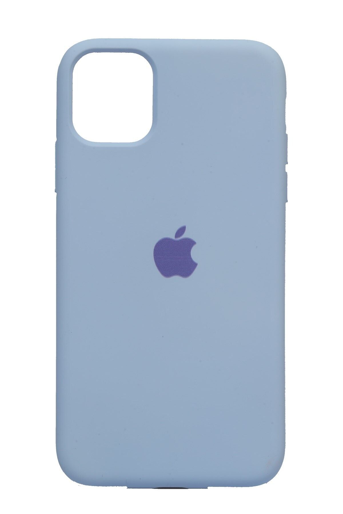 Merwish Apple Iphone 11 (6.1') Altı Kapalı Logolu Lansman Kılıf Kapak Buz Mavi