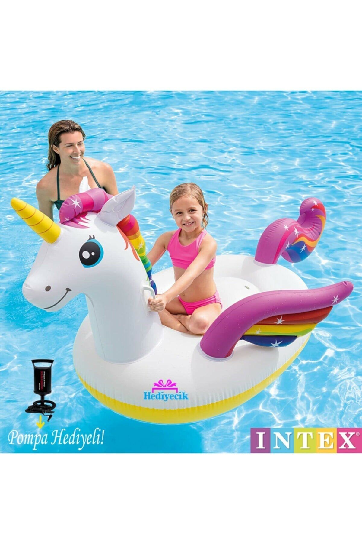 hediyecik Şişme Unicorn Island Büyük Boy Havuz Ve Deniz Yatağı 201x140x97 Cm