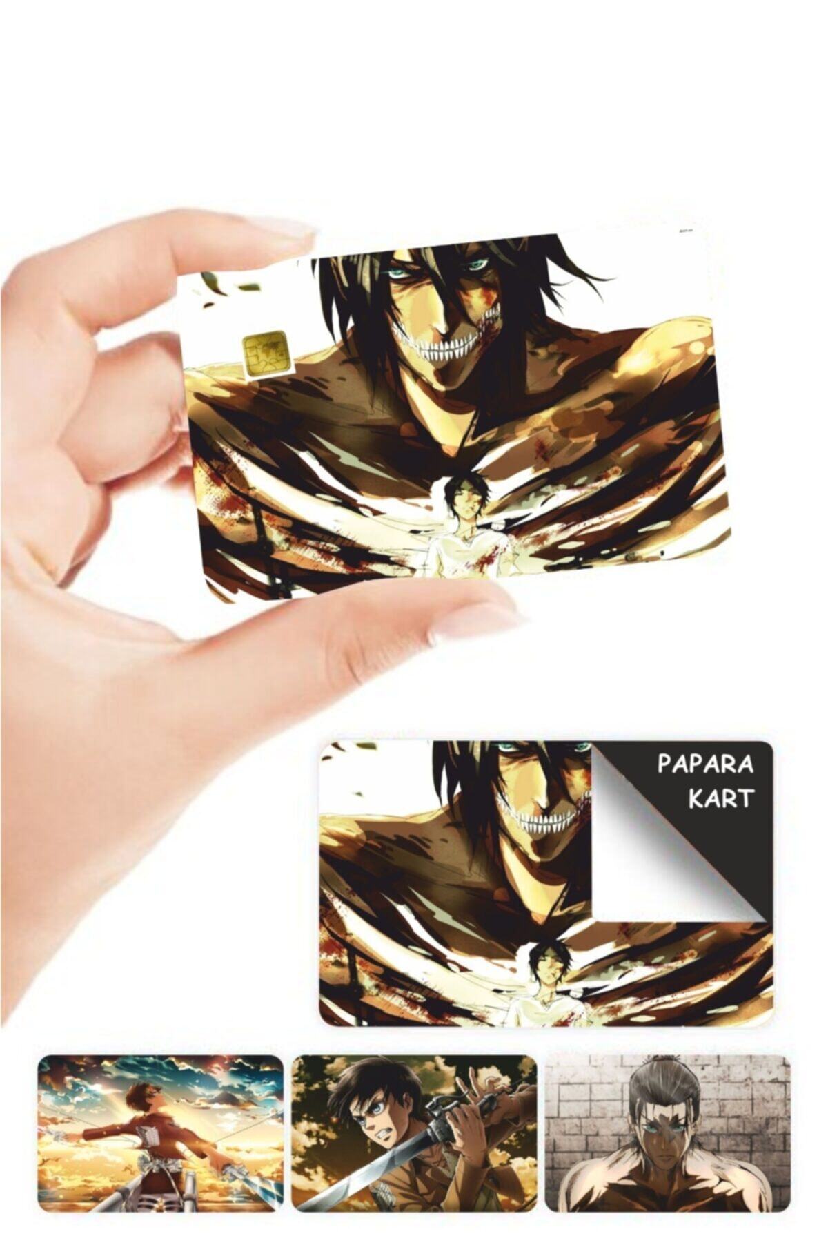 MARSİLYA Eren Jaeger Papara Kart Kaplama Sticker 4 Adet