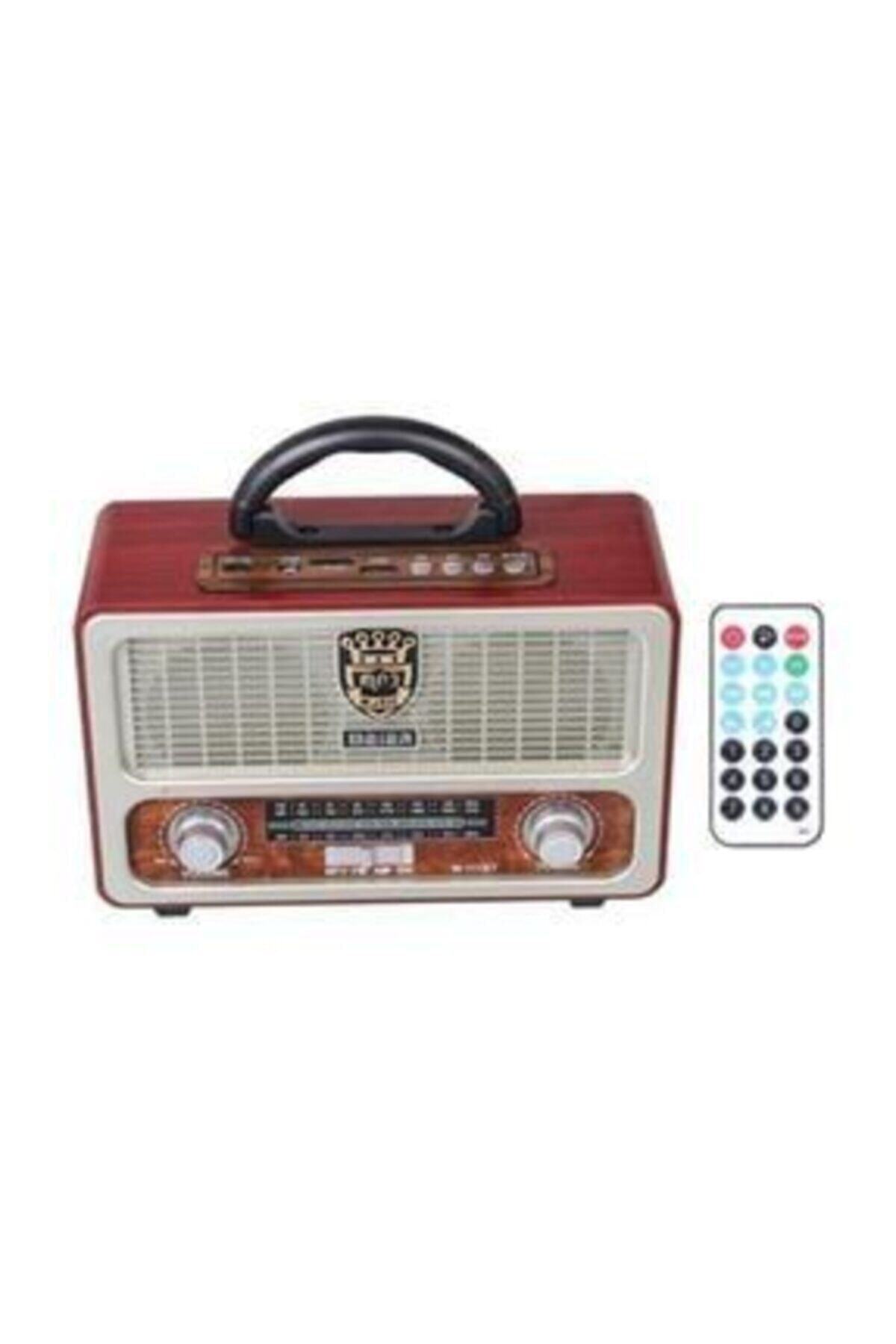POPÜLER CEP Vintage Bluetootlu Nostaljik Radyo Ahşap Radyo Kumandalı Mp3çalar