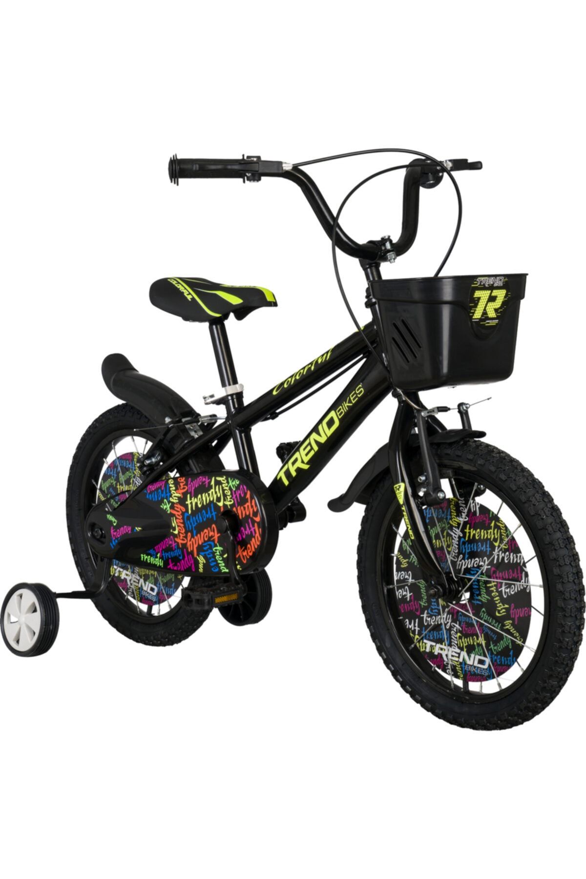 TRENDBIKE Bmx Black 16 Jant 4-6 Yaş Erkek Çocuk Bisikleti, Siyah - Neon Sarı