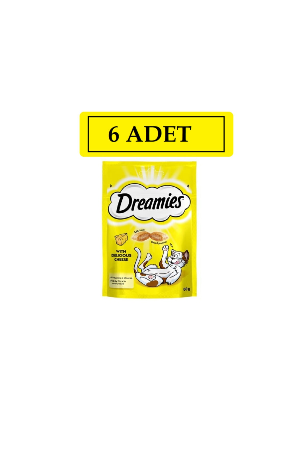 Dreamies Peynirli Kedi Ödül Bisküvisi 6x60 Gr.