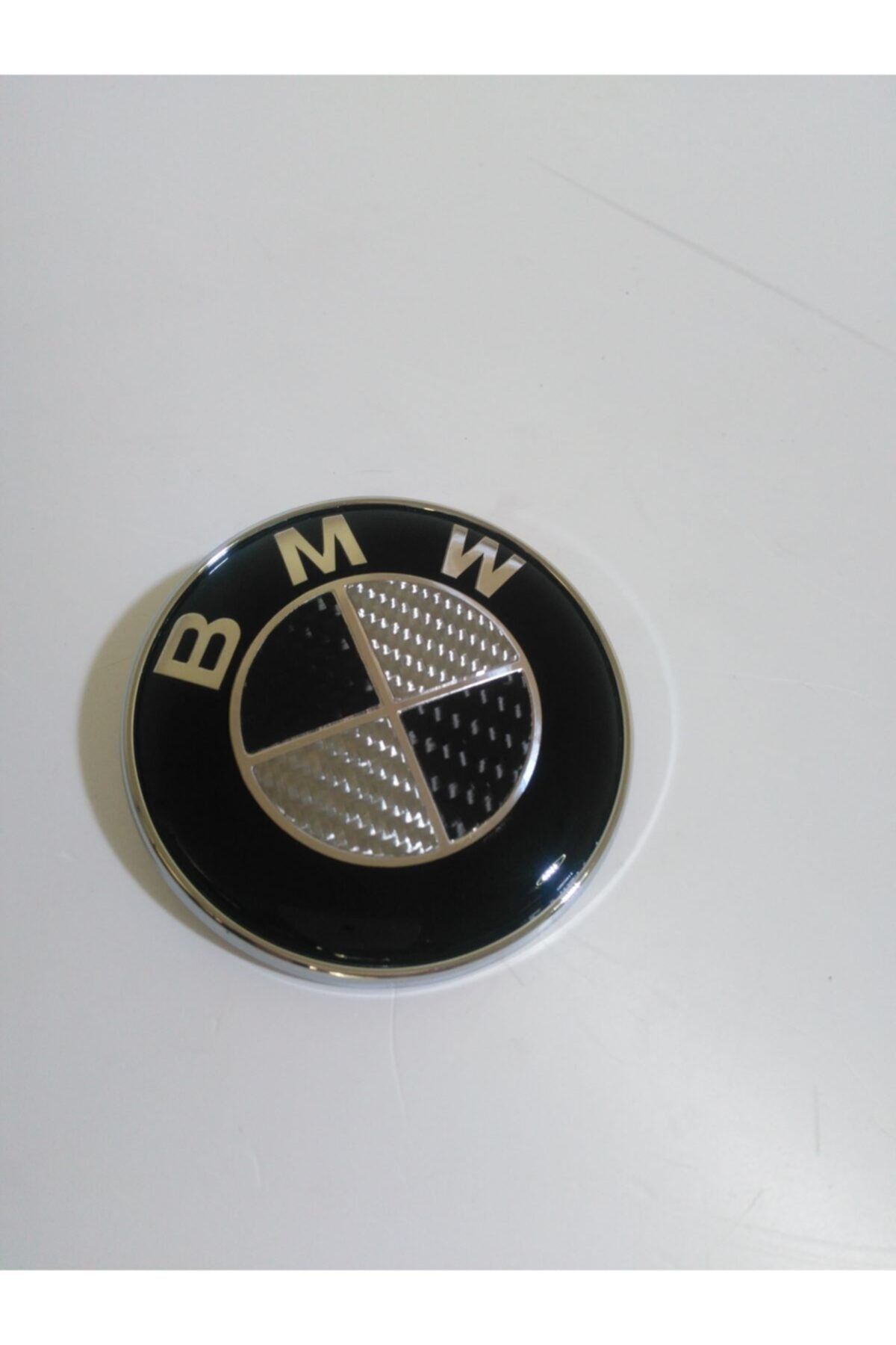 Pitstop Tuning Bmw Motor Kaputu Veya Bagaj Kapağı Için (7.3mm) Carbon Fiber Füme Siyah Logo Amblem