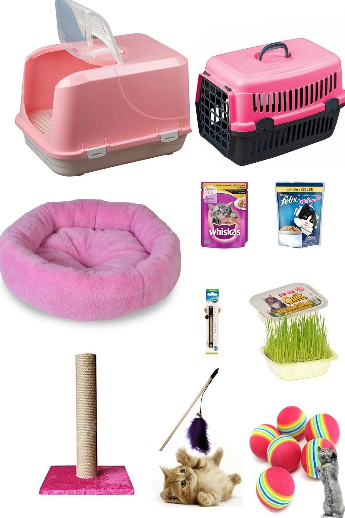 Pet Style Kedi Tuvalet Seti Ve İhtiyaçları 10lu Paket