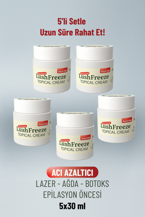 Lazer Epilasyon Anestezi Ağda Öncesi Topical Topikal Krem 30 Ml-5li Image 0